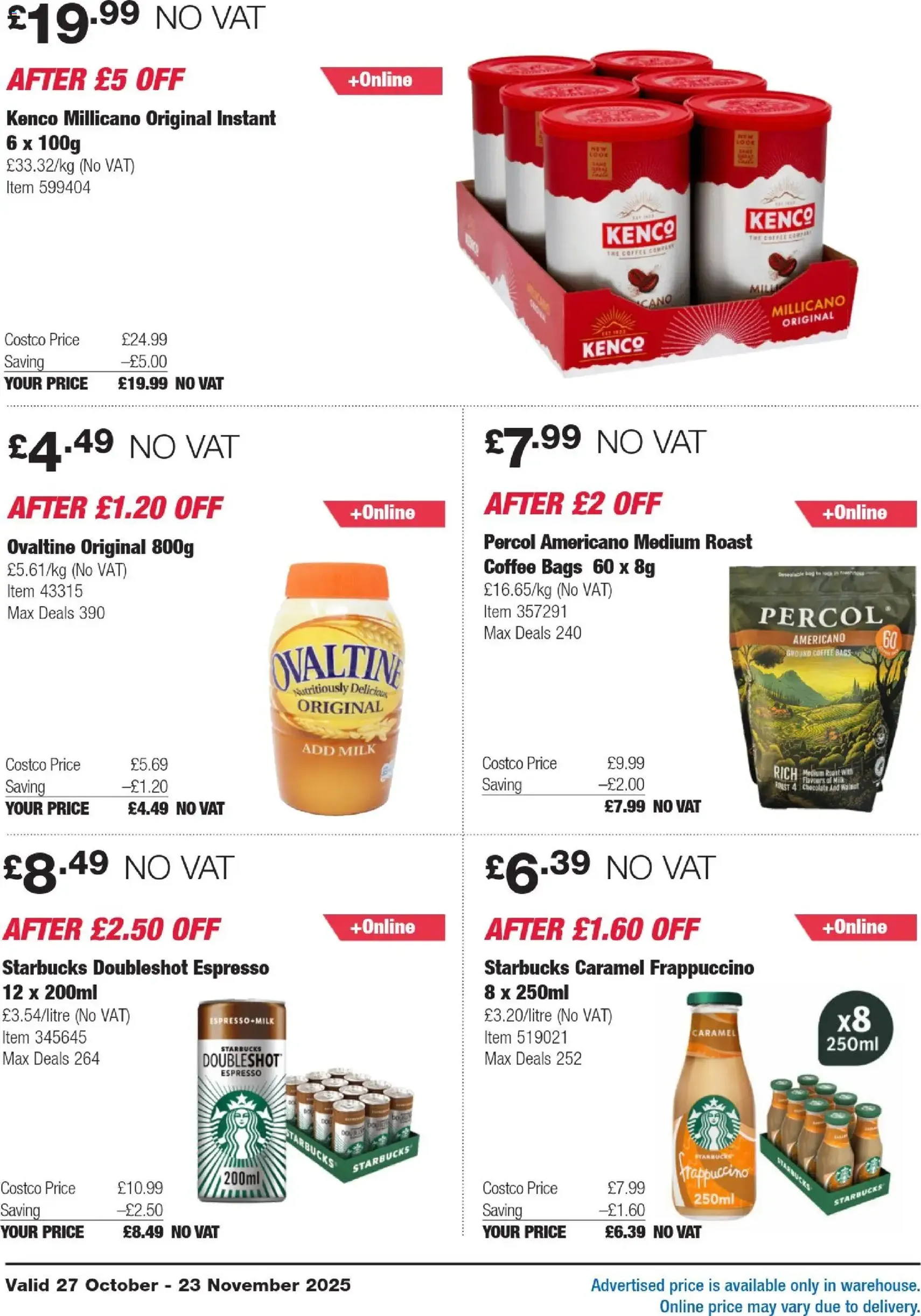 Costco - ENGLAND ONLY - valid flyer from 27/10/2025, page 12 of 35