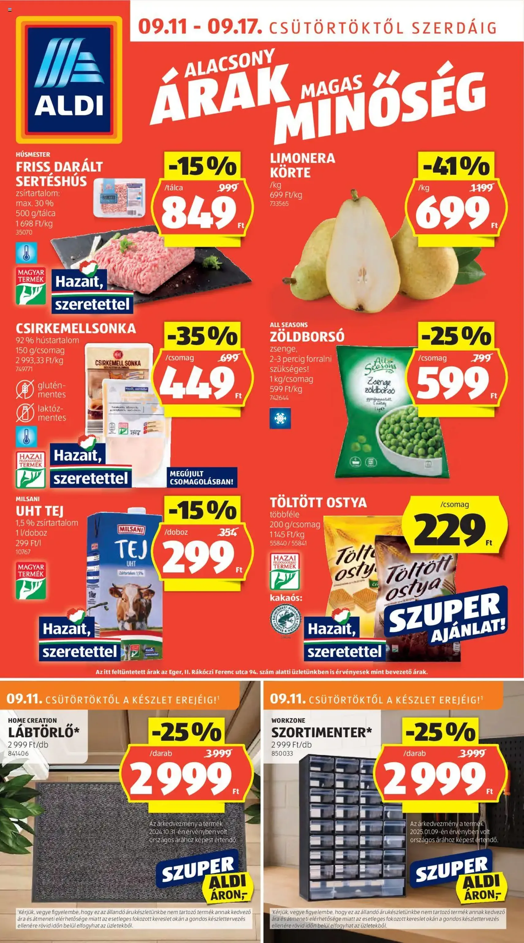 Aldi Akciós újság - 2025.09.11. érvényes szórólap 1 oldal 46 oldalból Aldi Akciós újság - 2025.09.11. érvényes szórólap 1 oldal 46 oldalból