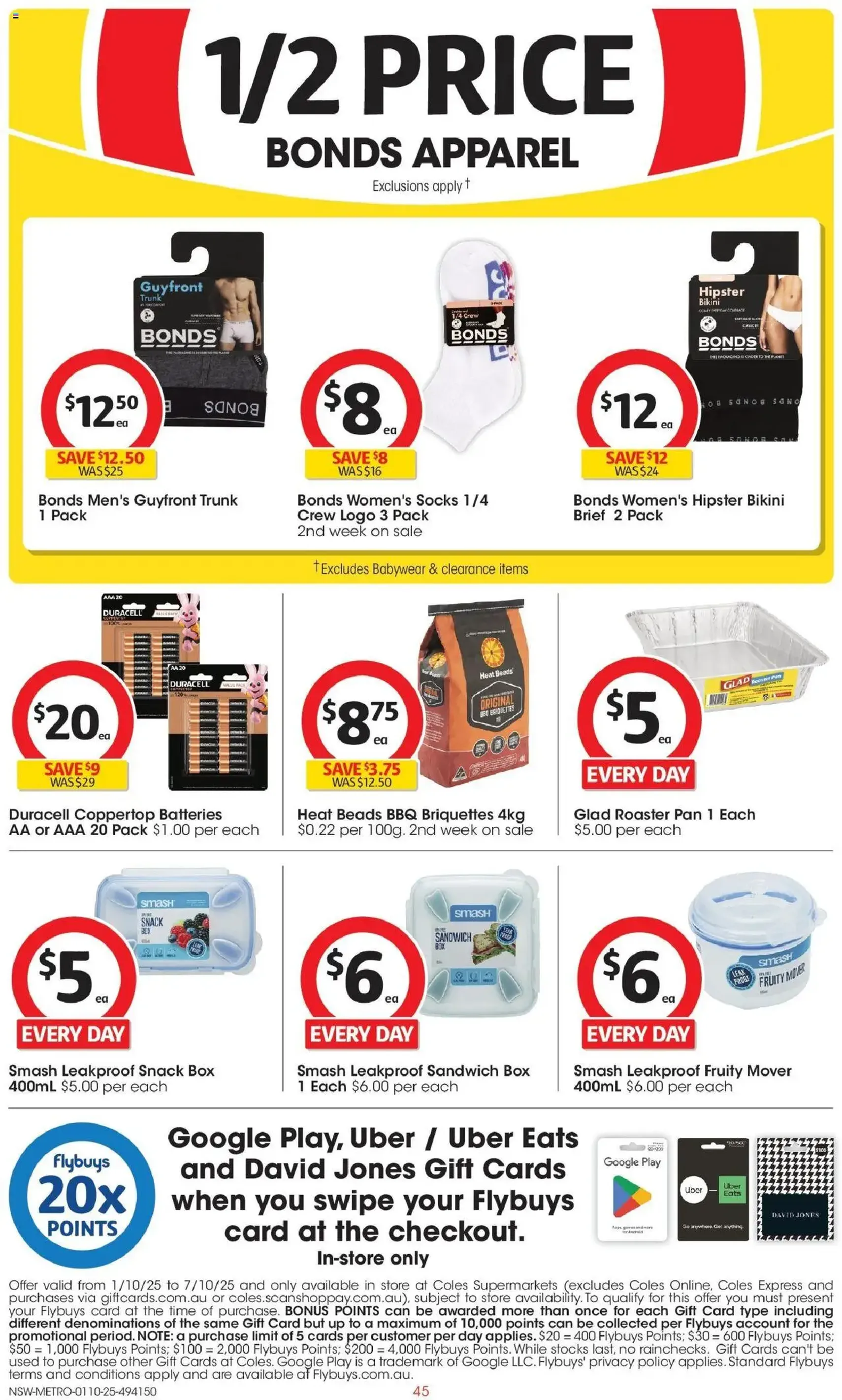 Coles Catalogue NSW - valid flyer from 01/10/2025, page 45 of 51 Coles Catalogue NSW - valid flyer from 01/10/2025, page 45 of 51