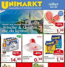 Unimarkt Flugblatt - Prospekt Vorschau gültig ab 16.07.2025