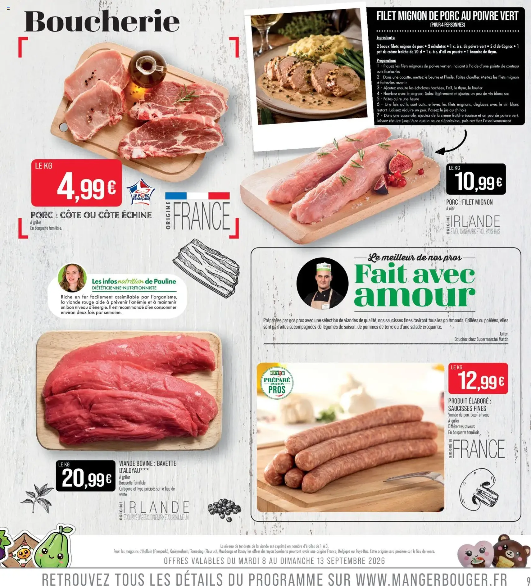 Match Supermarché catalogue - brochure valable à partir du 08/09/2026, page 9 sur 26