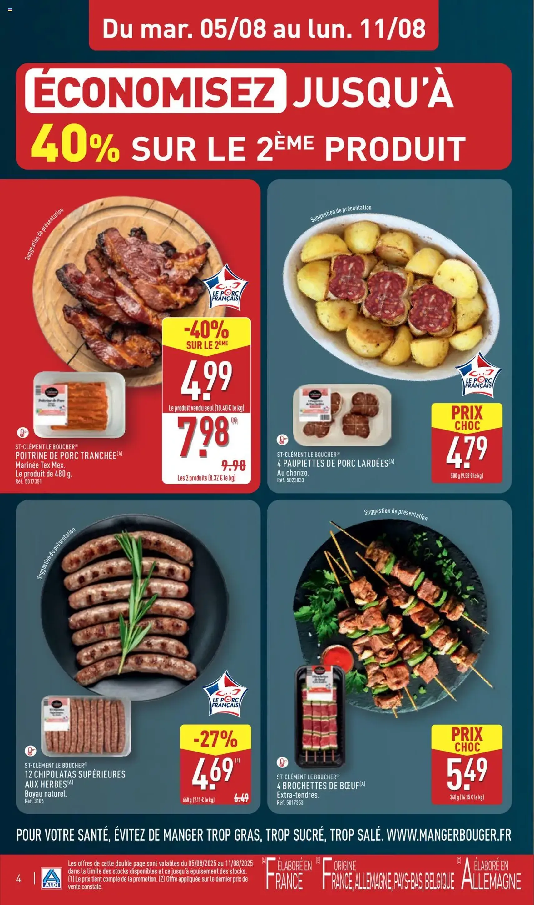 Aldi catalogue semaine 32 - brochure valable à partir du 05/08/2025, page 6 sur 41 Aldi catalogue semaine 32 - brochure valable à partir du 05/08/2025, page 6 sur 41