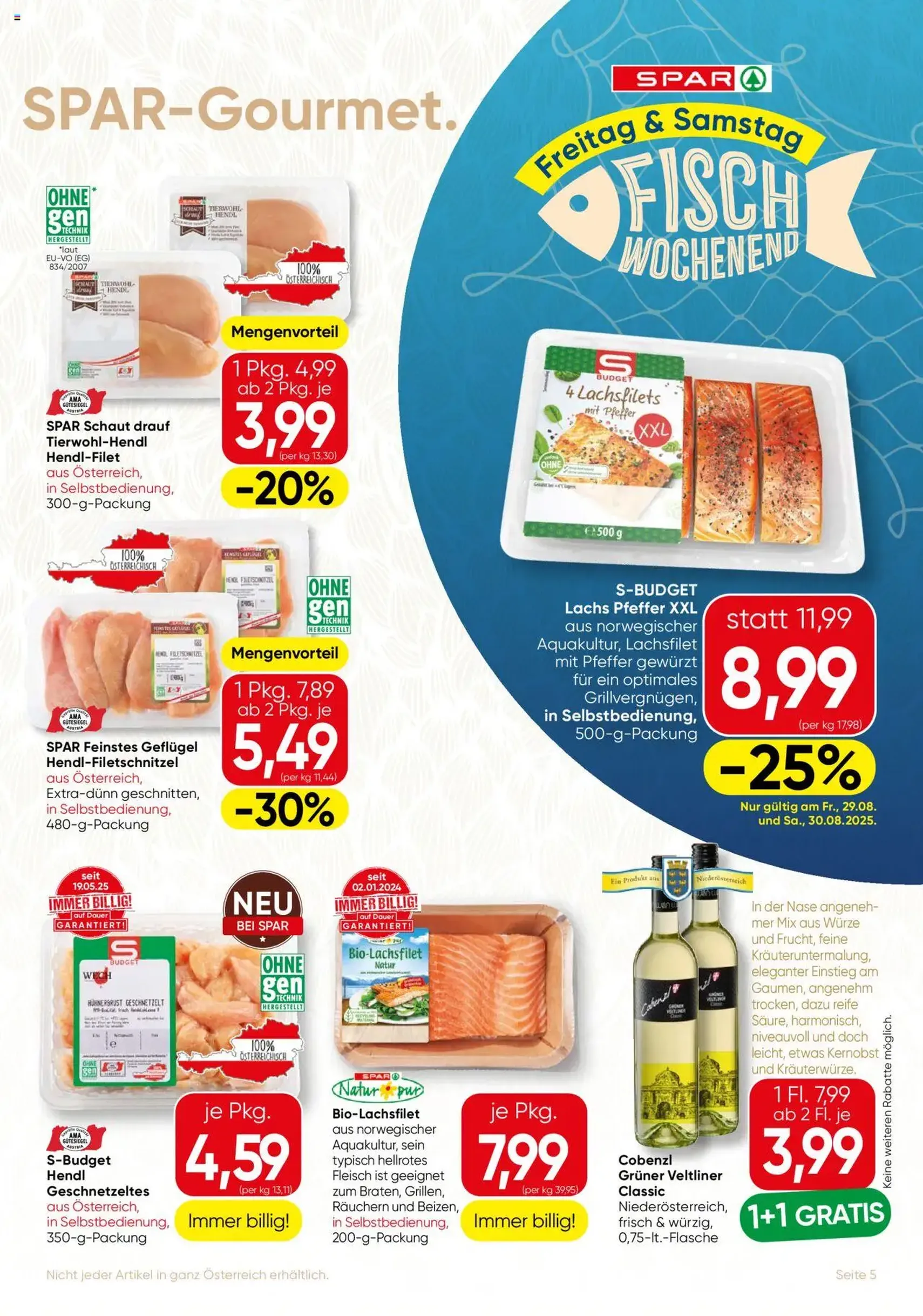 SPAR Gourmet Flugblatt - Gültiger Prospekt ab 28.08.2025, Seite 5 von insgesamt 12