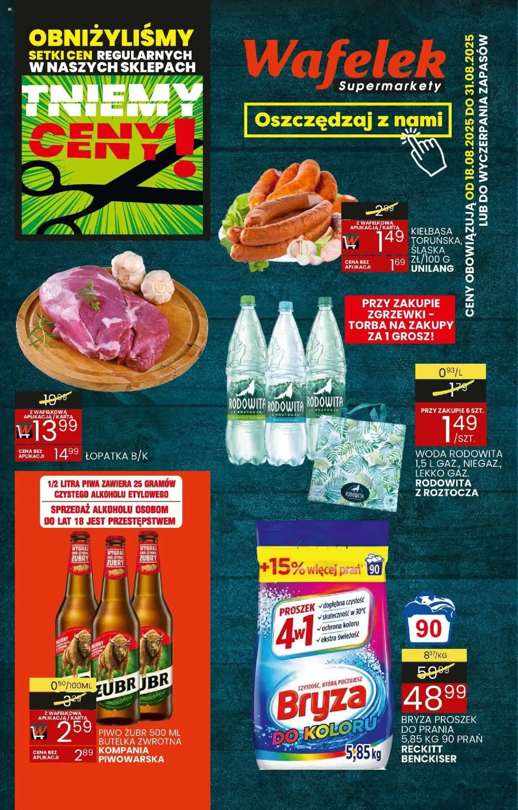 Wafelek Gazetka - ważny gazetka od 18.08.2025 strona 1 z 8 Wafelek Gazetka - ważny gazetka od 18.08.2025 strona 1 z 8