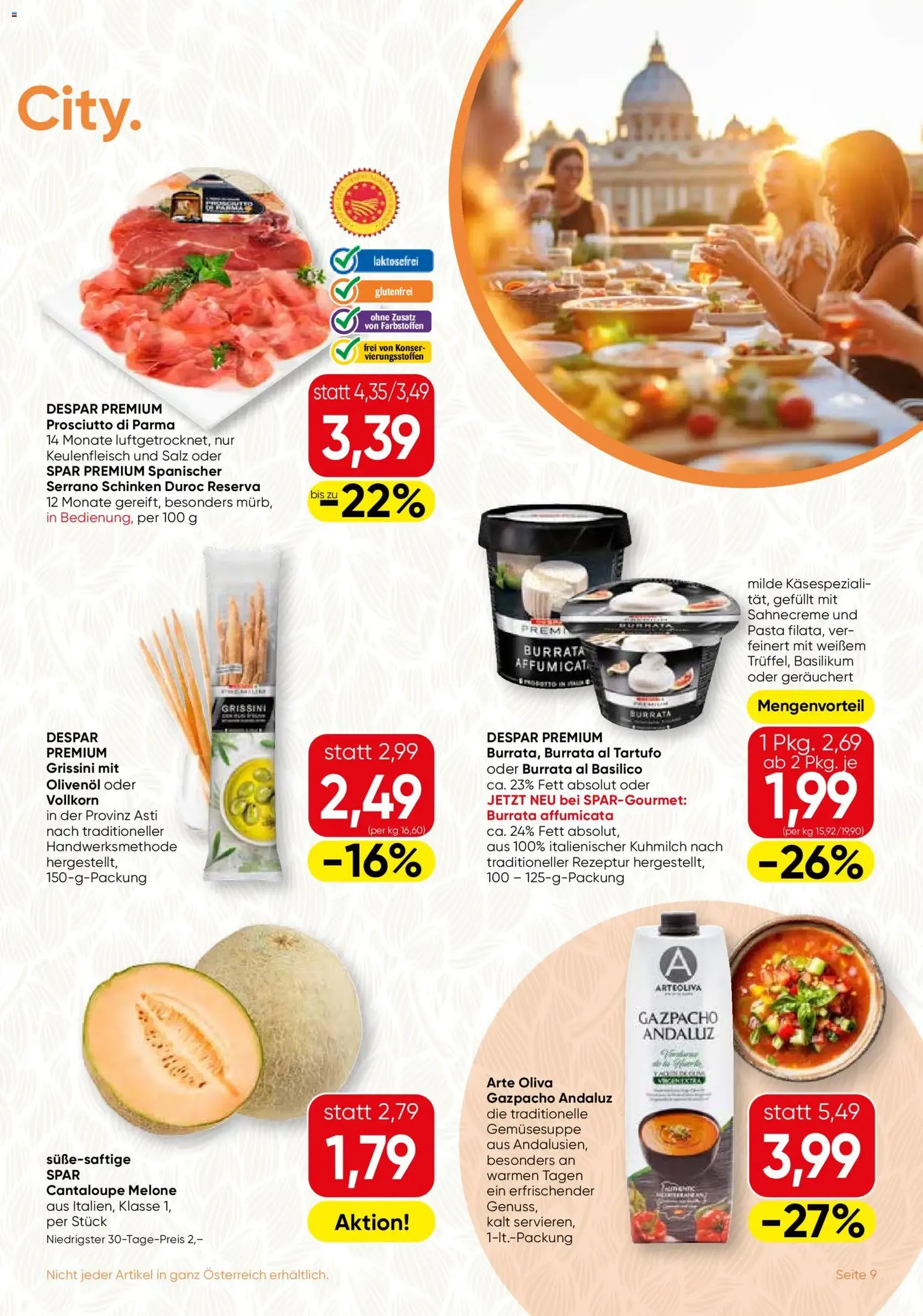SPAR Gourmet Flugblatt - Gültiger Prospekt ab 01.07.2026, Seite 9 von insgesamt 12