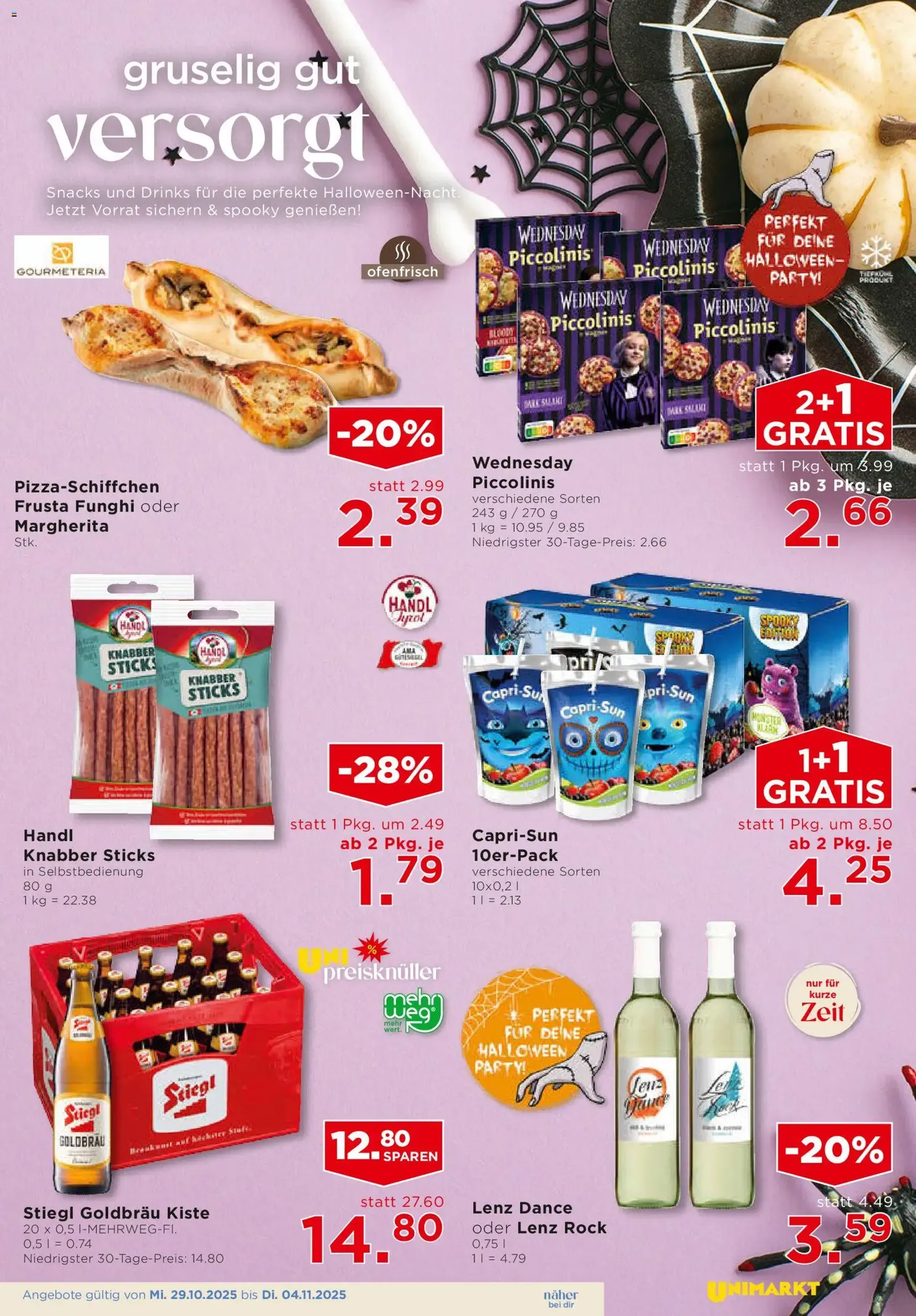 Unimarkt Flugblatt - Gültiger Prospekt ab 29.10.2025, Seite 3 von insgesamt 16 Unimarkt Flugblatt - Gültiger Prospekt ab 29.10.2025, Seite 3 von insgesamt 16