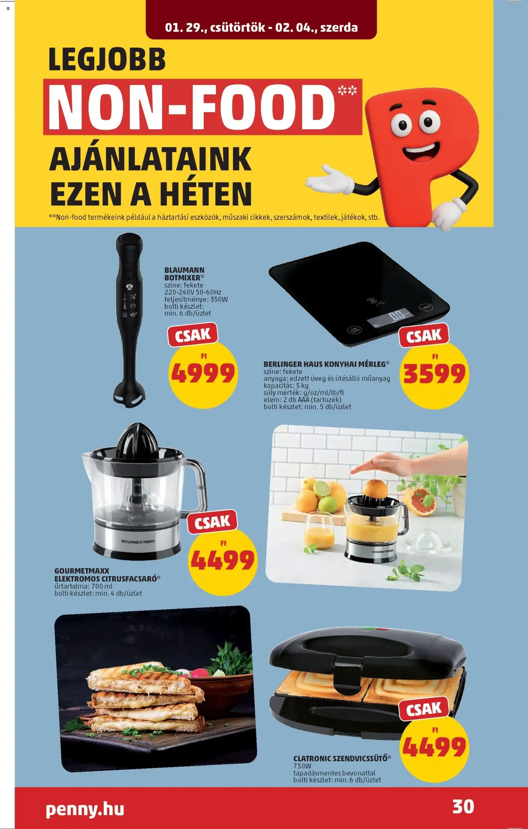 PENNY Akciós újság - 2026.01.29. érvényes szórólap 34 oldal 42 oldalból