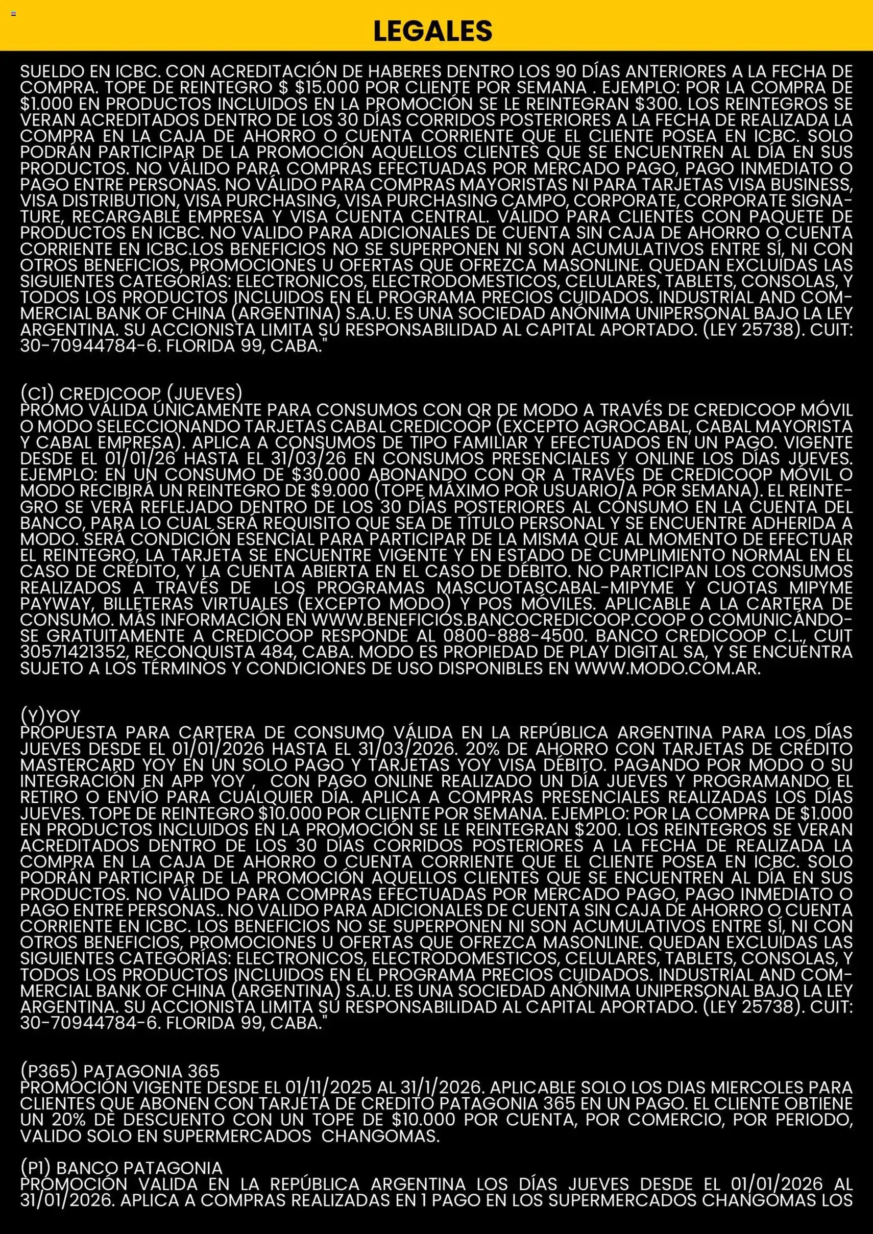 Changomas ofertas - folleto válido desde 01/01/2026 página 7 de 12