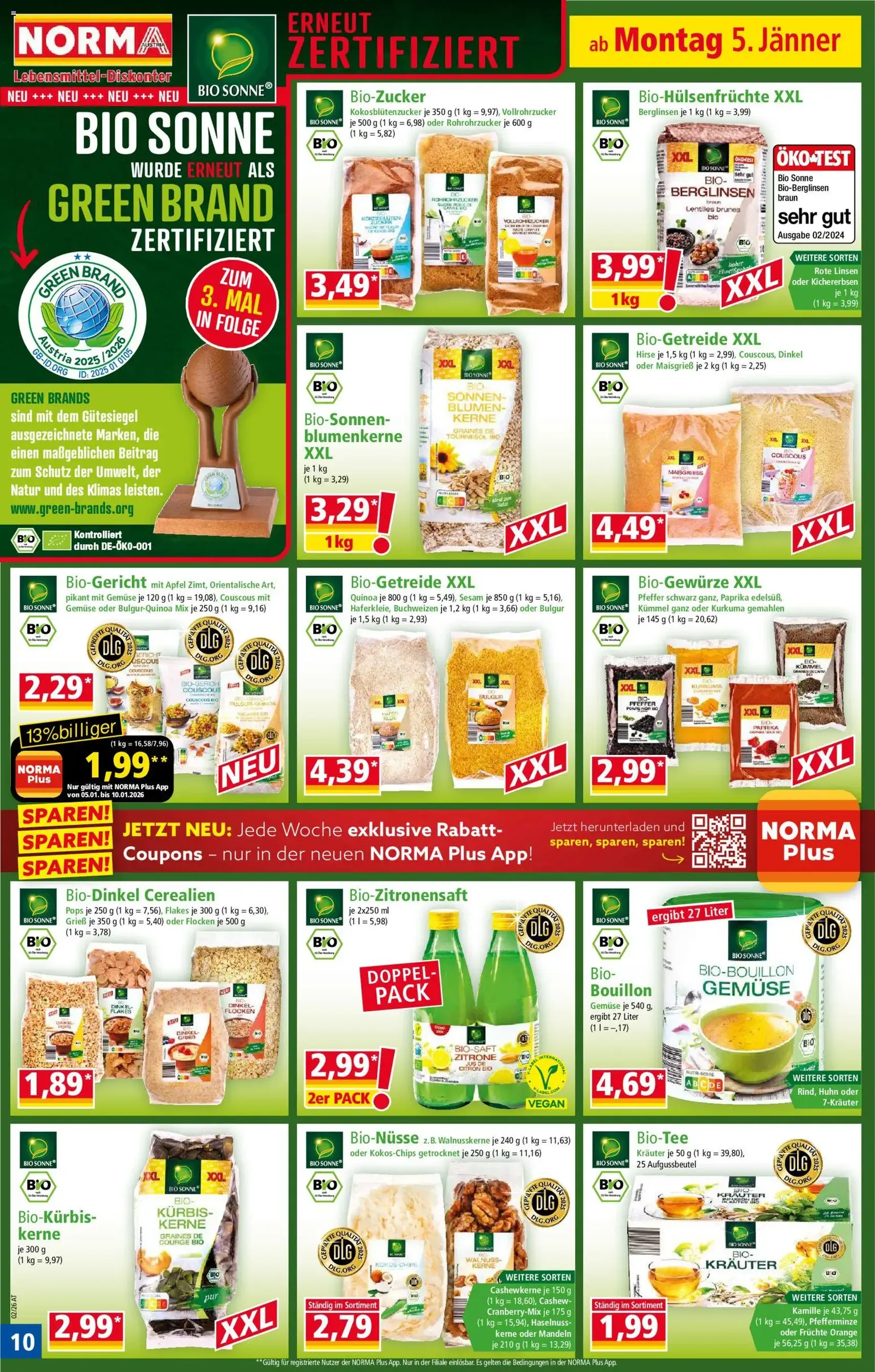 Norma Flugblatt - Gültiger Prospekt ab 05.01.2025, Seite 10 von insgesamt 20