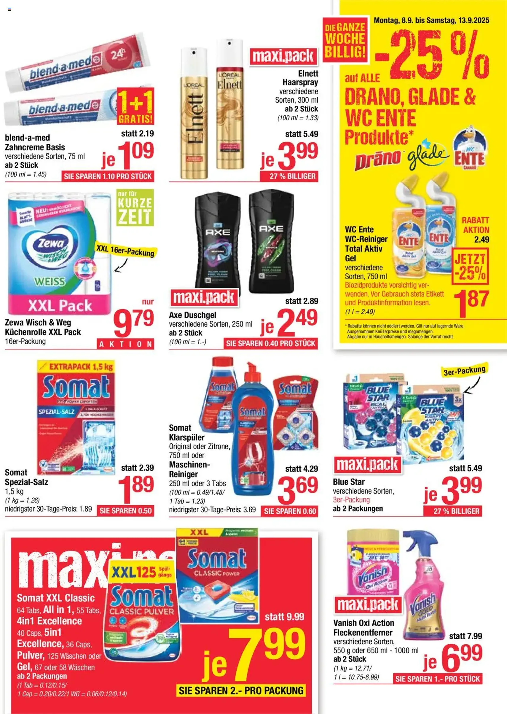 Maximarkt Flugblatt - Gültiger Prospekt ab 08.09.2025, Seite 11 von insgesamt 20 Maximarkt Flugblatt - Gültiger Prospekt ab 08.09.2025, Seite 11 von insgesamt 20