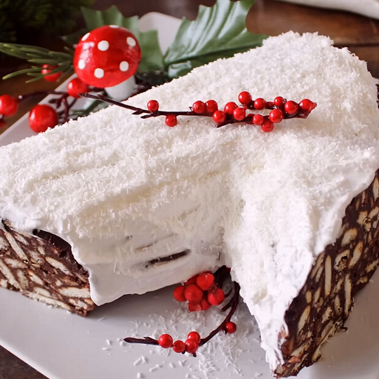 Anteprima ricetta Tronchetto innevato di natale