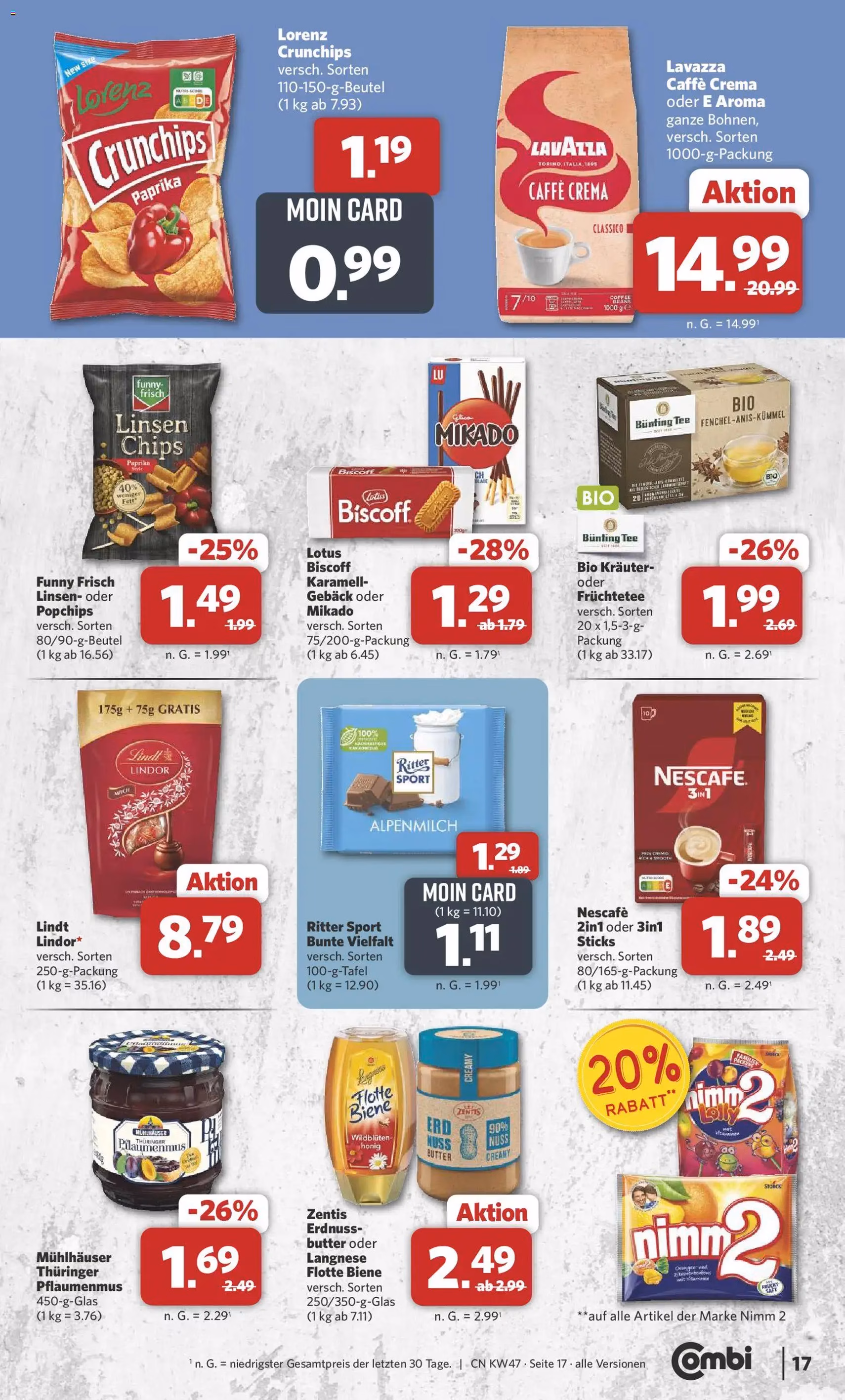 Combi Prospekt - Gültiger Prospekt ab 17.11.2025, Seite 17 von insgesamt 33