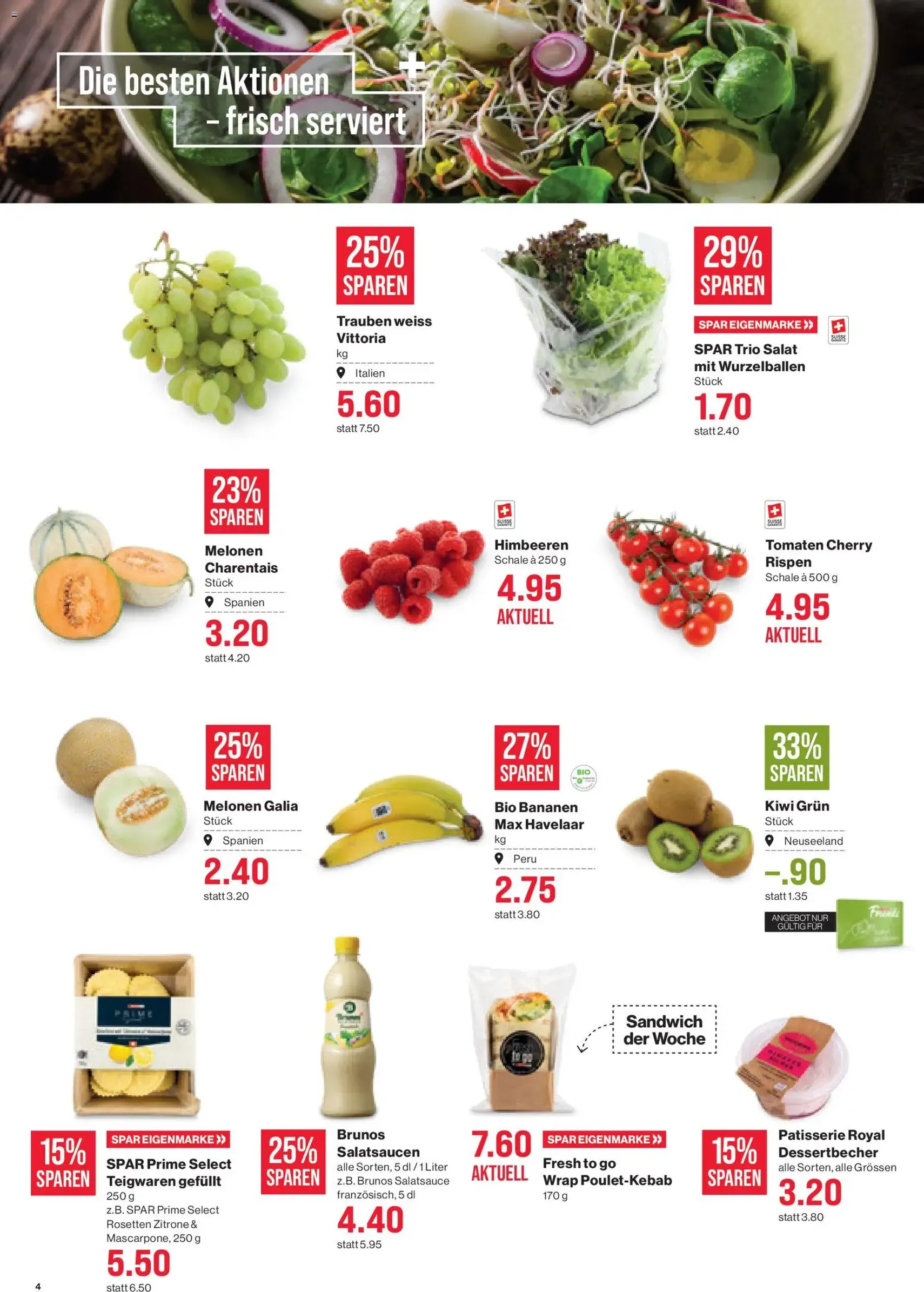 SPAR aktionen - Gültiger Prospekt ab 18.06.2026, Seite 4 von insgesamt 20