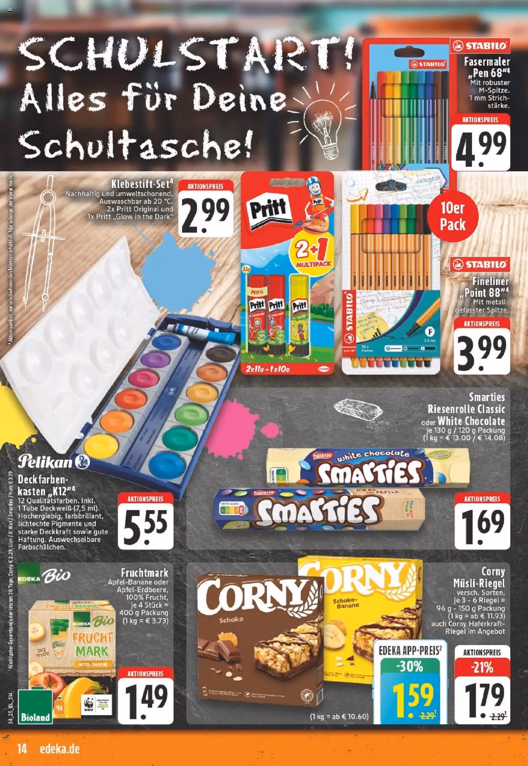 Edeka Prospekt - Gültiger Prospekt ab 18.08.2025, Seite 14 von insgesamt 24 Edeka Prospekt - Gültiger Prospekt ab 18.08.2025, Seite 14 von insgesamt 24