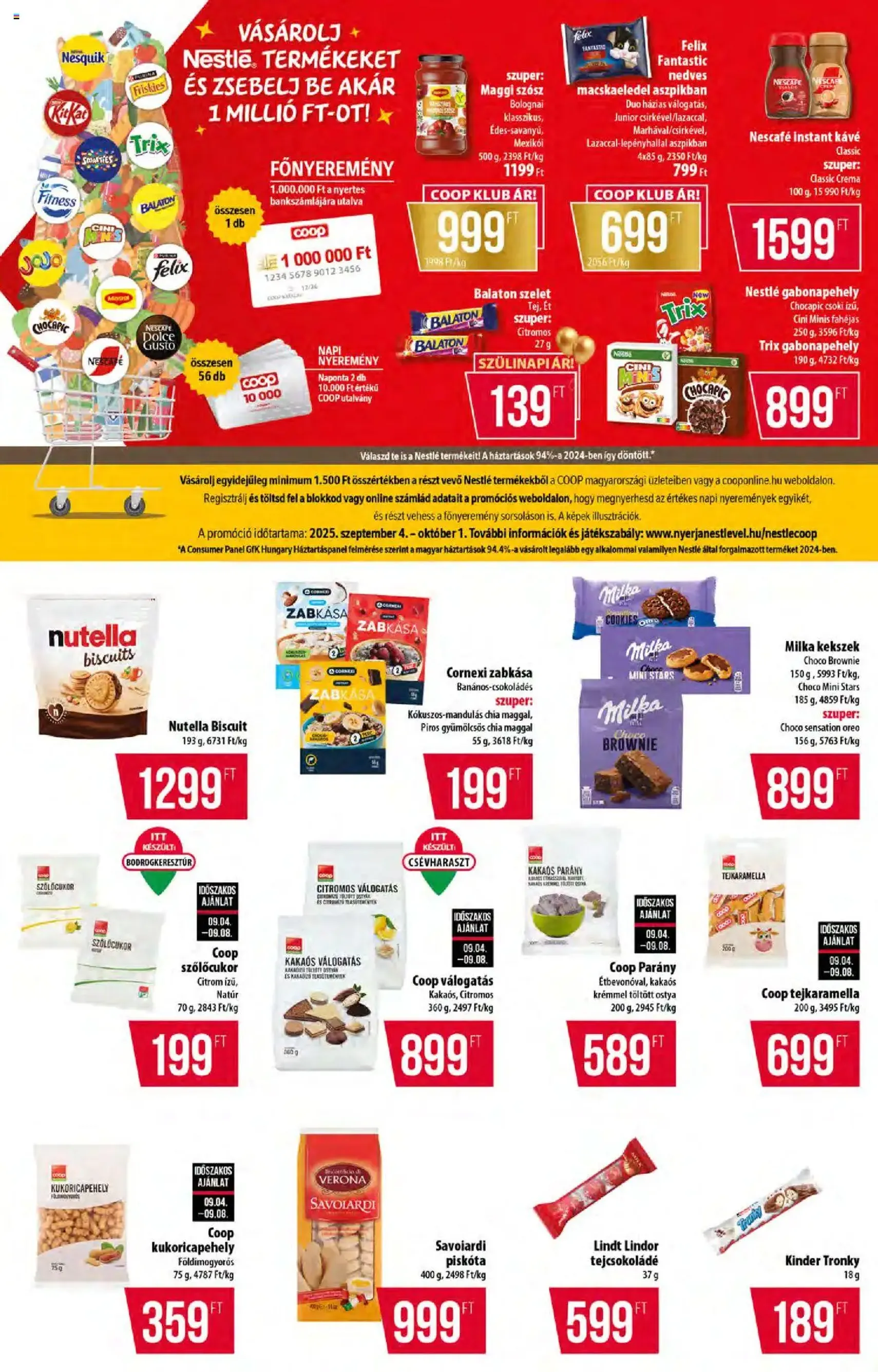 COOP Akciós újság - 2025.09.04. érvényes szórólap 10 oldal 12 oldalból COOP Akciós újság - 2025.09.04. érvényes szórólap 10 oldal 12 oldalból
