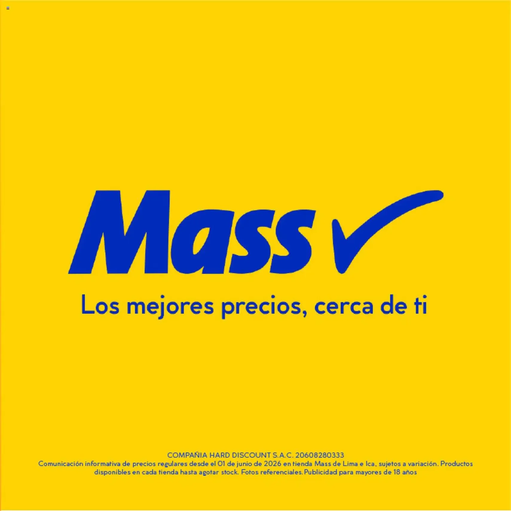 Catálogo Mass - Precio bajo y alta calidad - folleto válido desde 01/06/2026 página 9 de 9