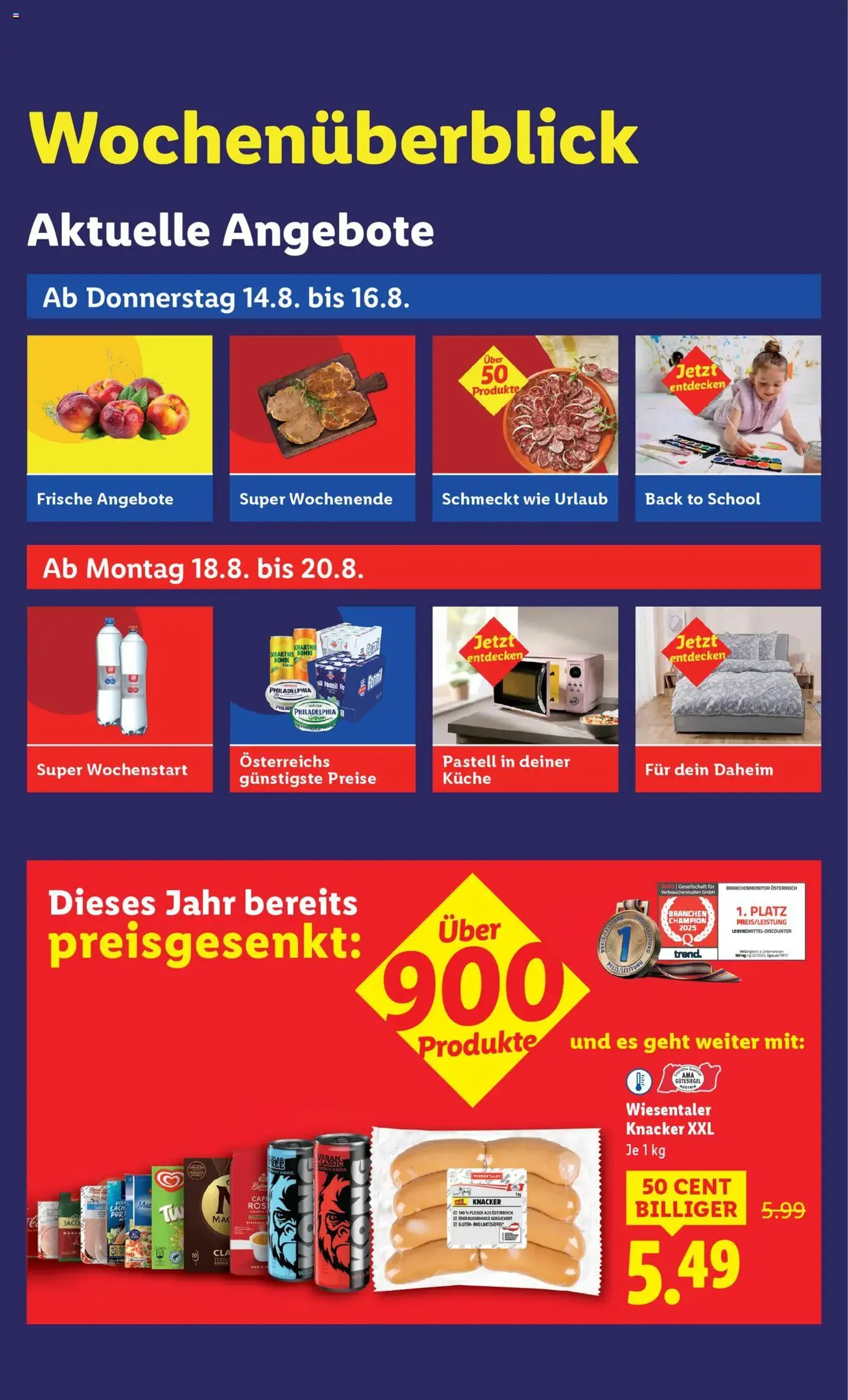 Lidl Flugblatt - Gültiger Prospekt ab 14.08.2025, Seite 2 von insgesamt 42 Lidl Flugblatt - Gültiger Prospekt ab 14.08.2025, Seite 2 von insgesamt 42