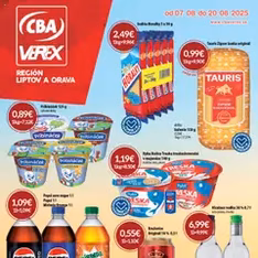 CBA Verex leták - náhľad letáku platný od 07.08.2025