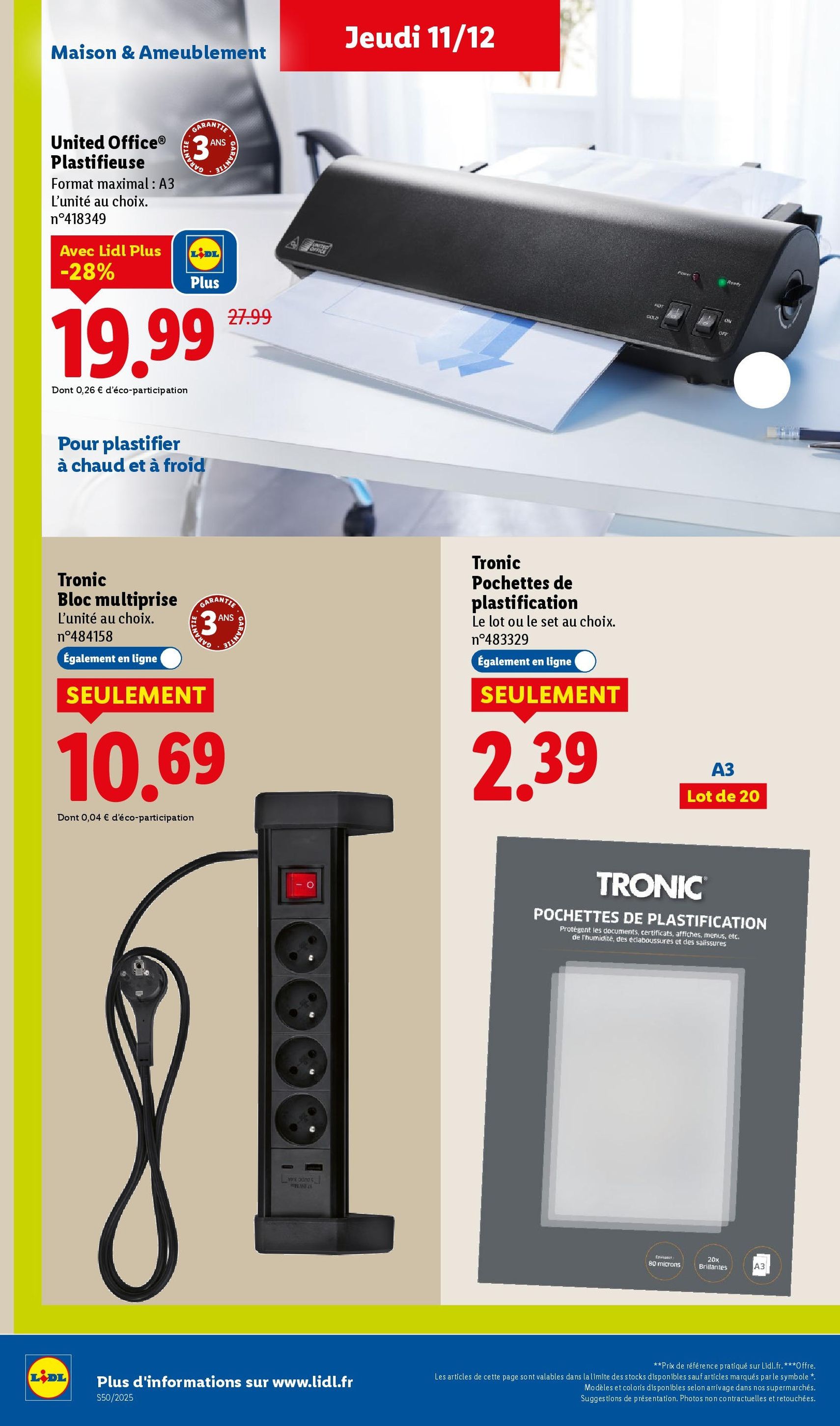 LIDL catalogue semaine 50 - brochure valable à partir du 11/12/2025, page 54 sur 88