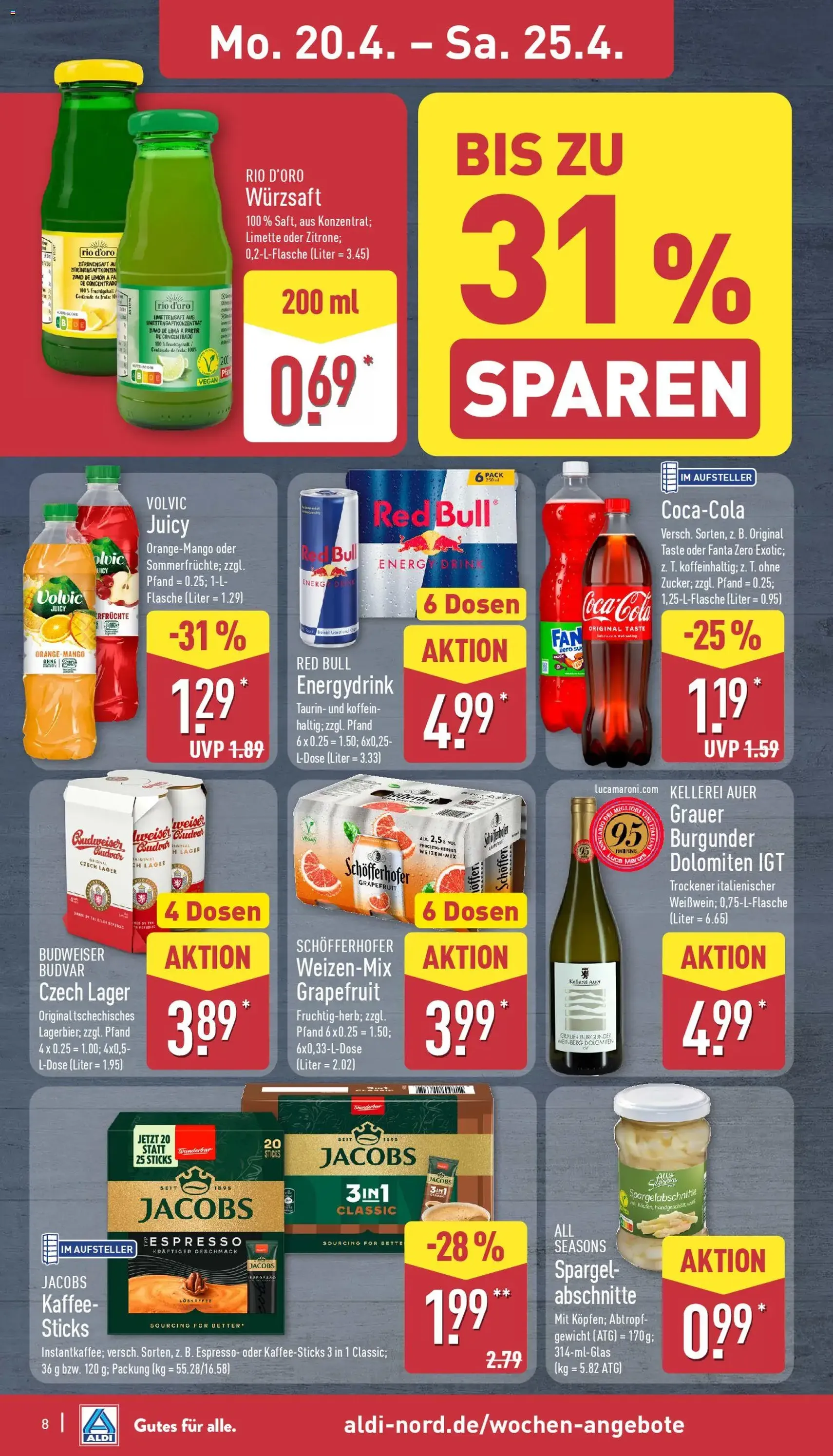 Aldi Prospekt - Gültiger Prospekt ab 20.04.2026, Seite 8 von insgesamt 39