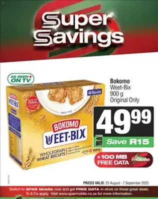 Superspar Specials - Flyer preview valid from 25/08/2025