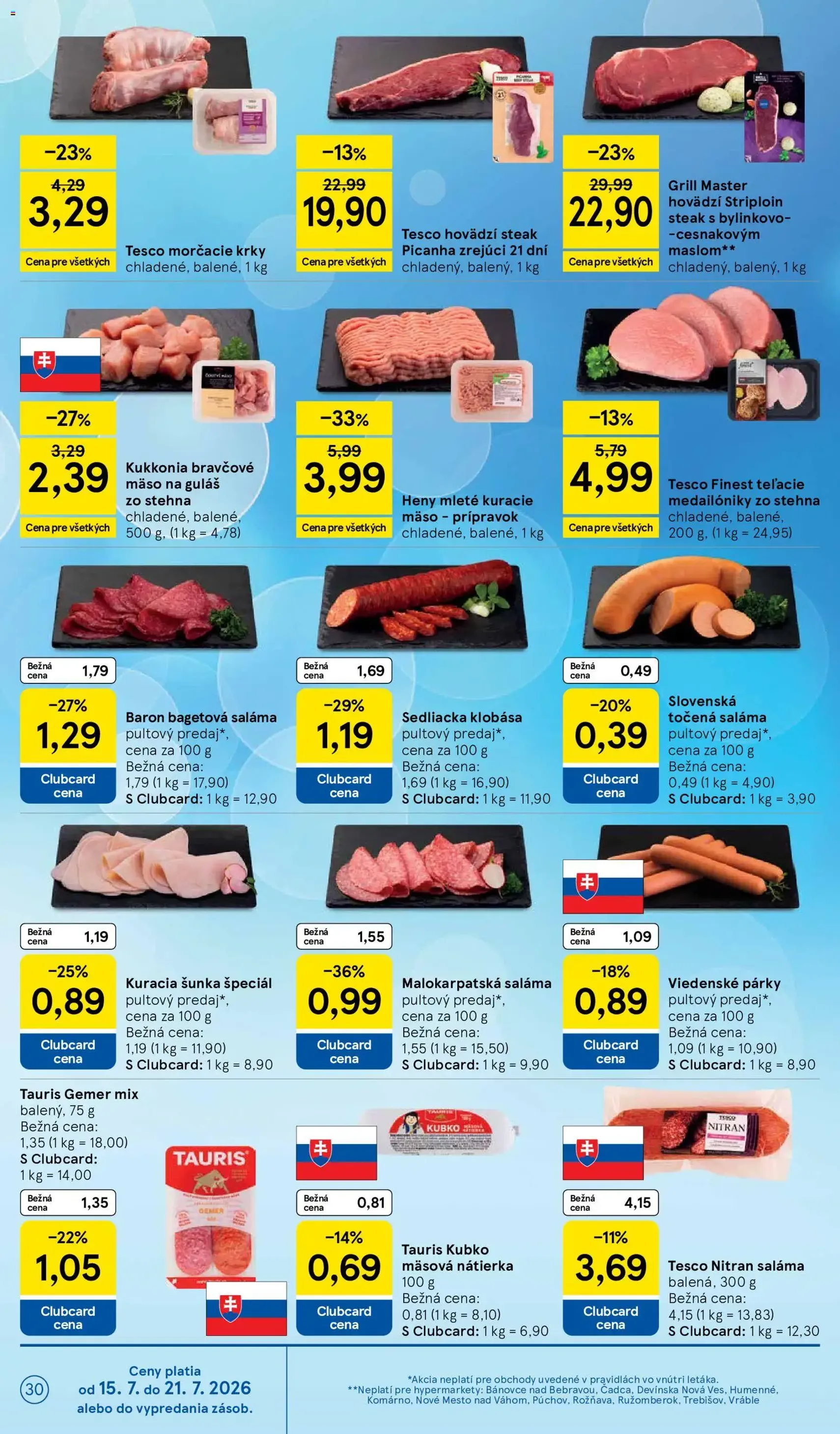 Tesco Hypermarket - leták - platný leták od 15.07.2026 strana 30 z 52
