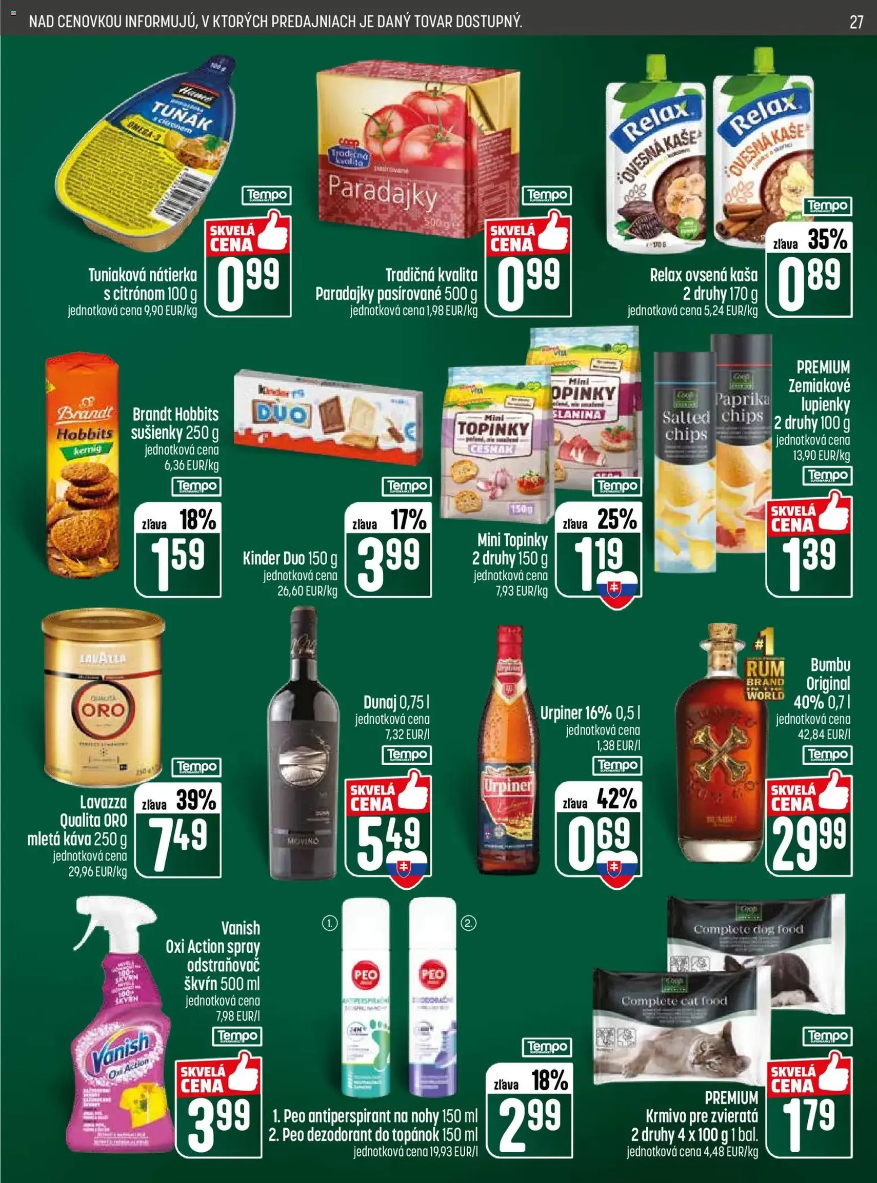 COOP Jednota leták - platný leták od 14.05.2026 strana 27 z 28