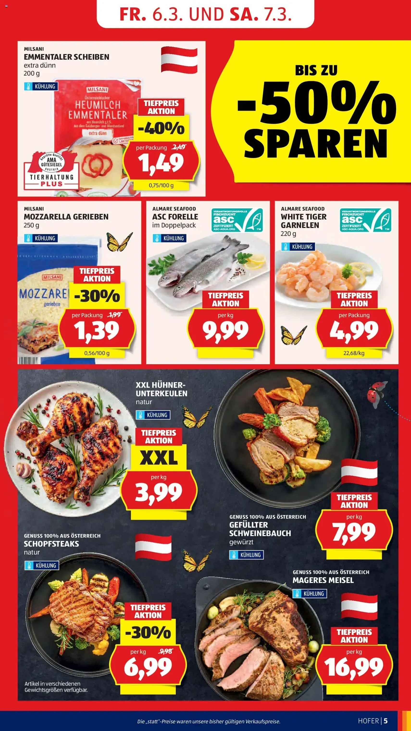 Hofer Flugblatt - Gültiger Prospekt ab 04.03.2026, Seite 7 von insgesamt 45