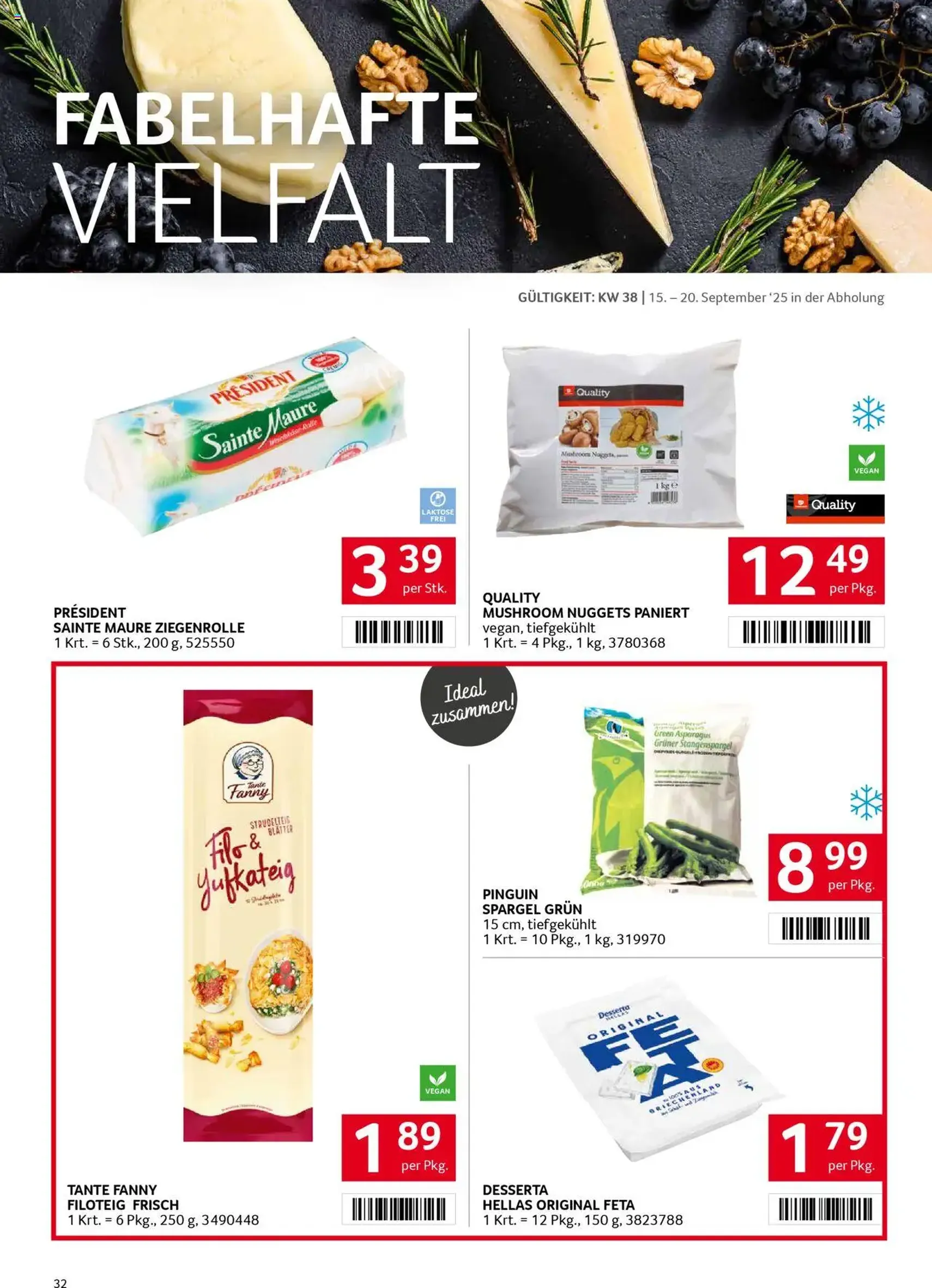 Transgourmet Flugblatt - Gültiger Prospekt ab 14.09.2025, Seite 32 von insgesamt 36 Transgourmet Flugblatt - Gültiger Prospekt ab 14.09.2025, Seite 32 von insgesamt 36