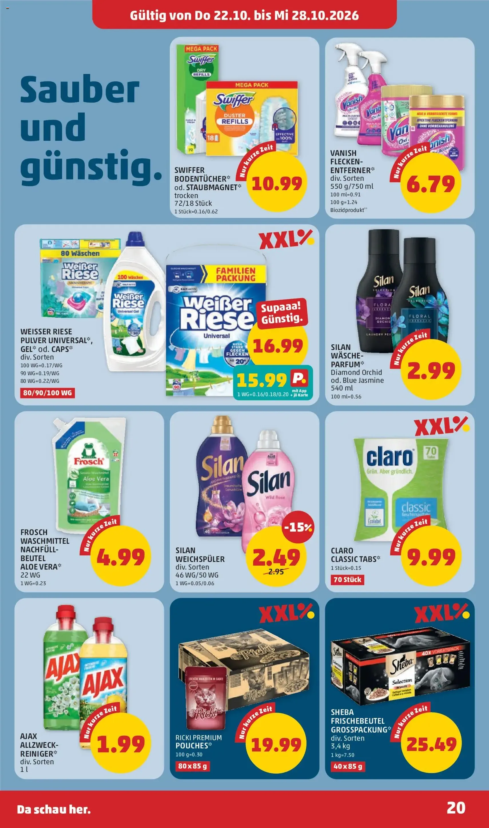Penny Markt Flugblatt - Gültiger Prospekt ab 22.10.2026, Seite 20 von insgesamt 32