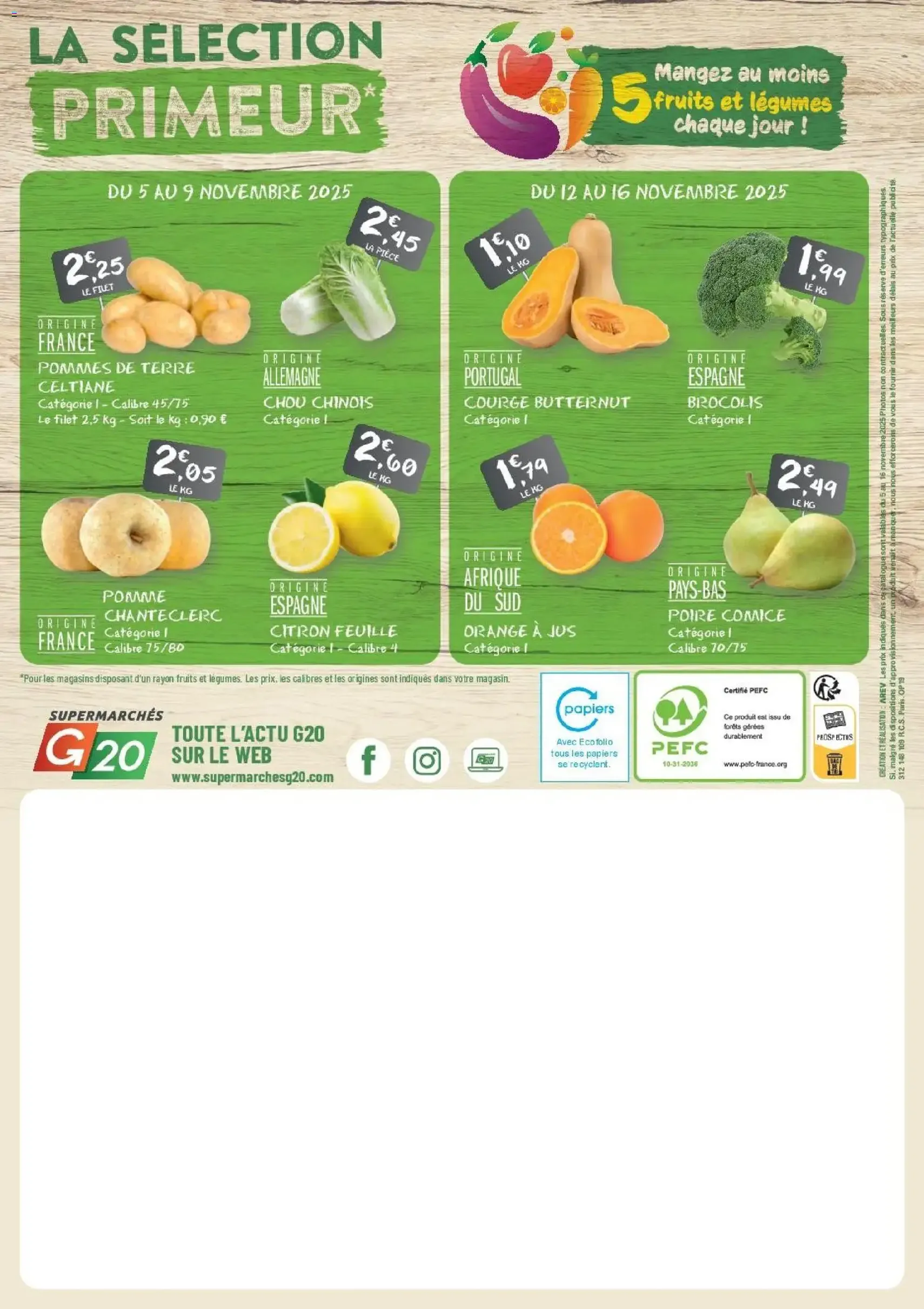 G20 Supermarchés catalogue - brochure valable à partir du 05/11/2025, page 20 sur 20