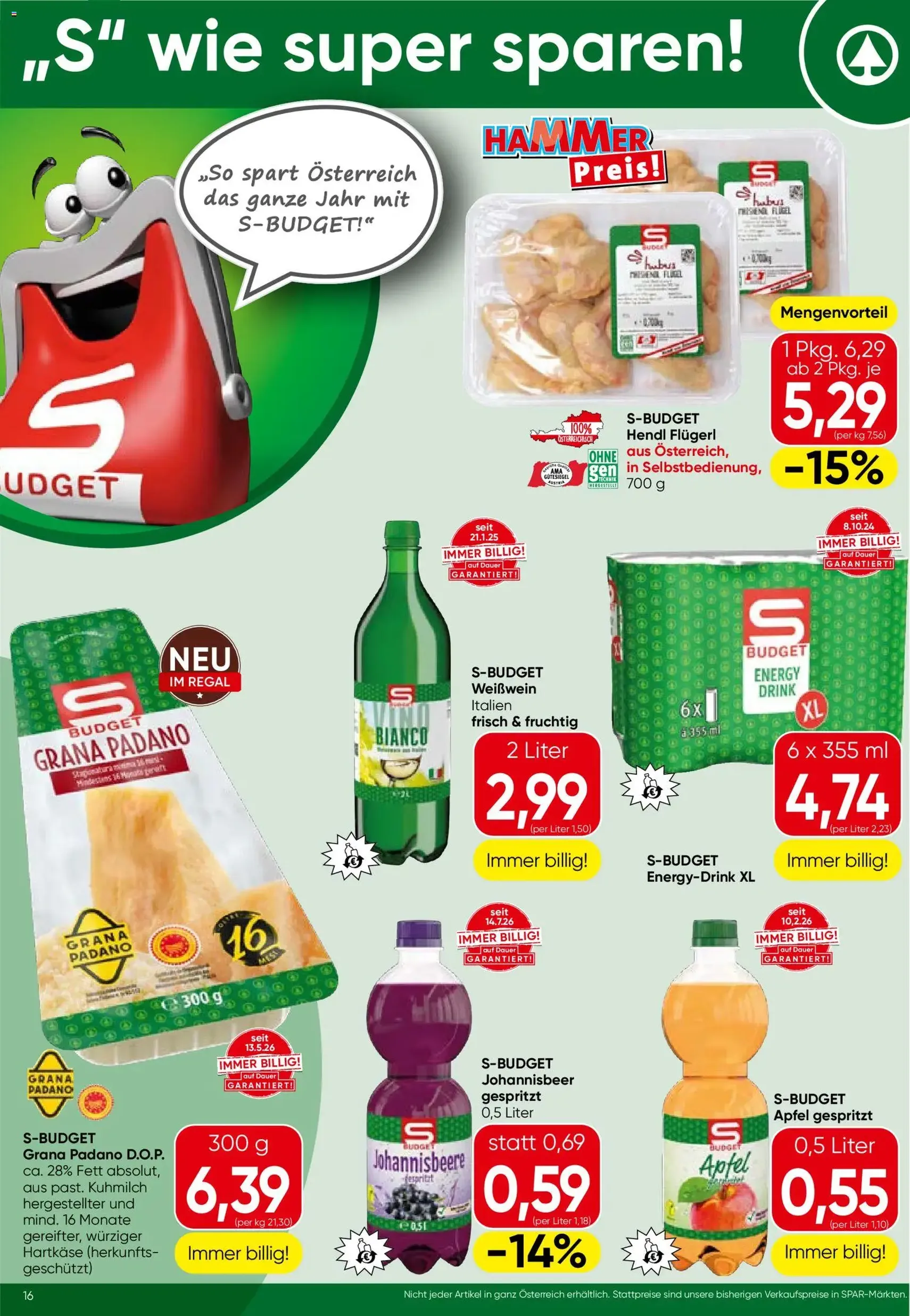 Spar - Flugblatt - Gültiger Prospekt ab 10.09.2026, Seite 16 von insgesamt 24