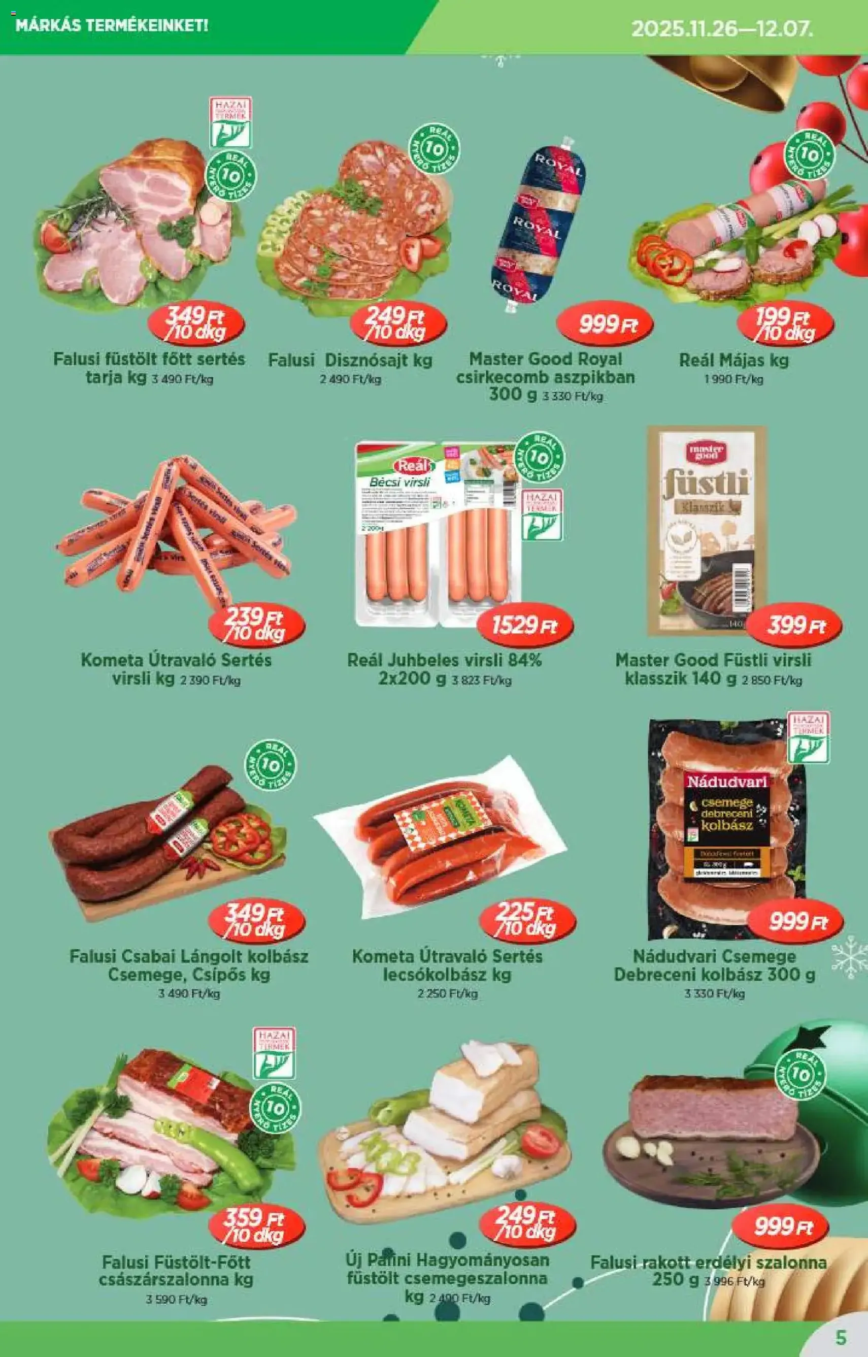 Reál Akciós újság - 2025.12.10. érvényes szórólap 5 oldal 20 oldalból