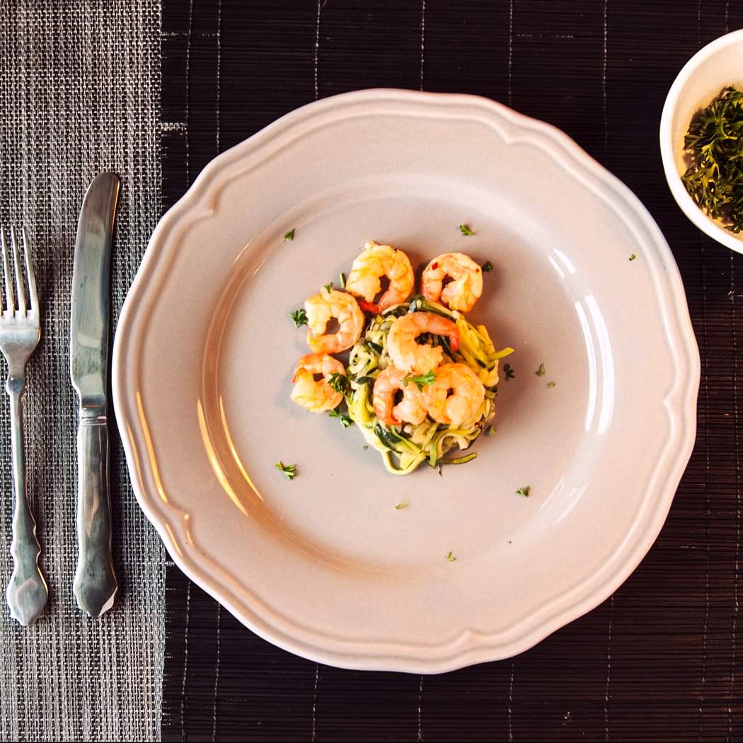 Pasta gamberetti e zucchine