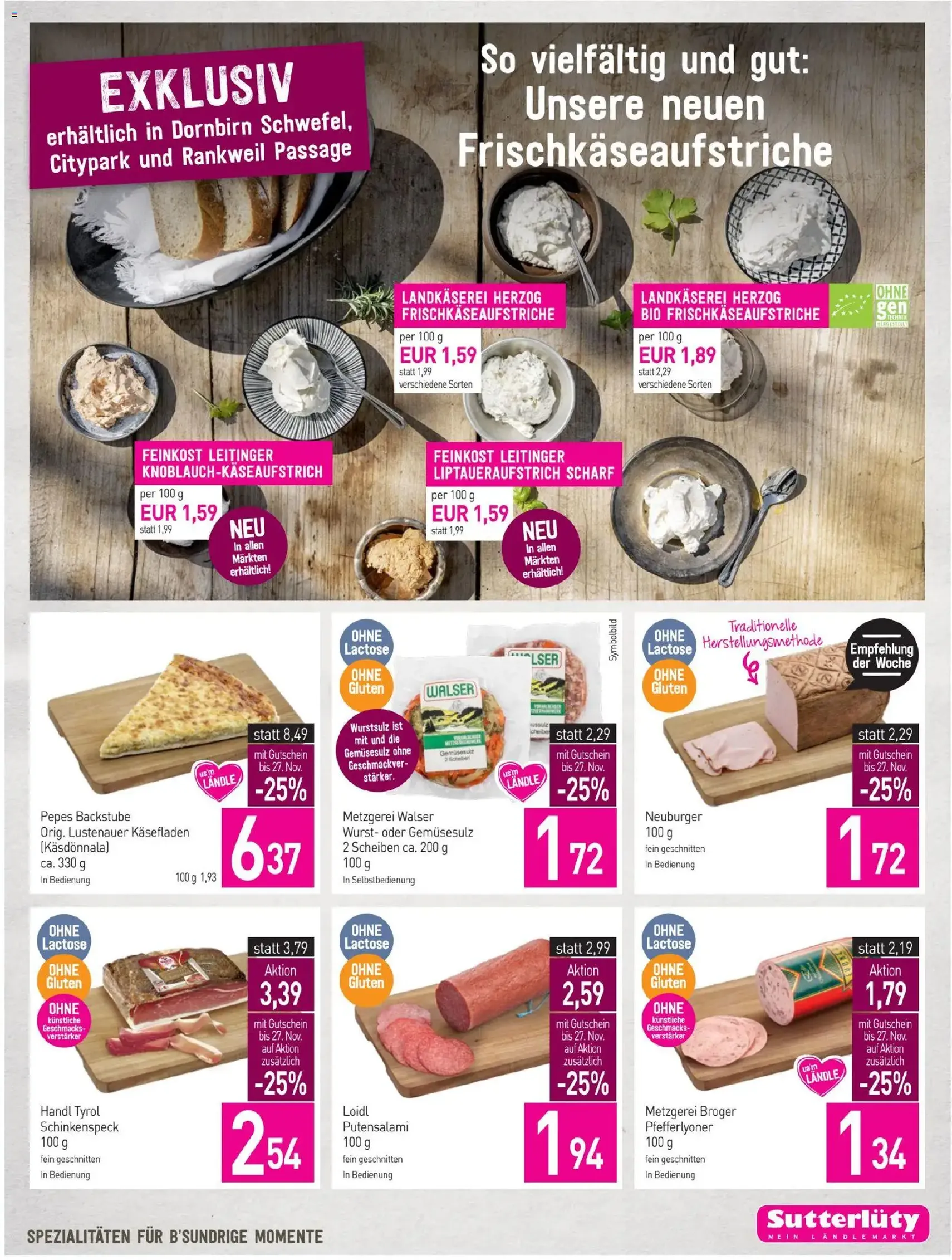 Sutterlüty Flugblatt - Gültiger Prospekt ab 20.11.2025, Seite 7 von insgesamt 24