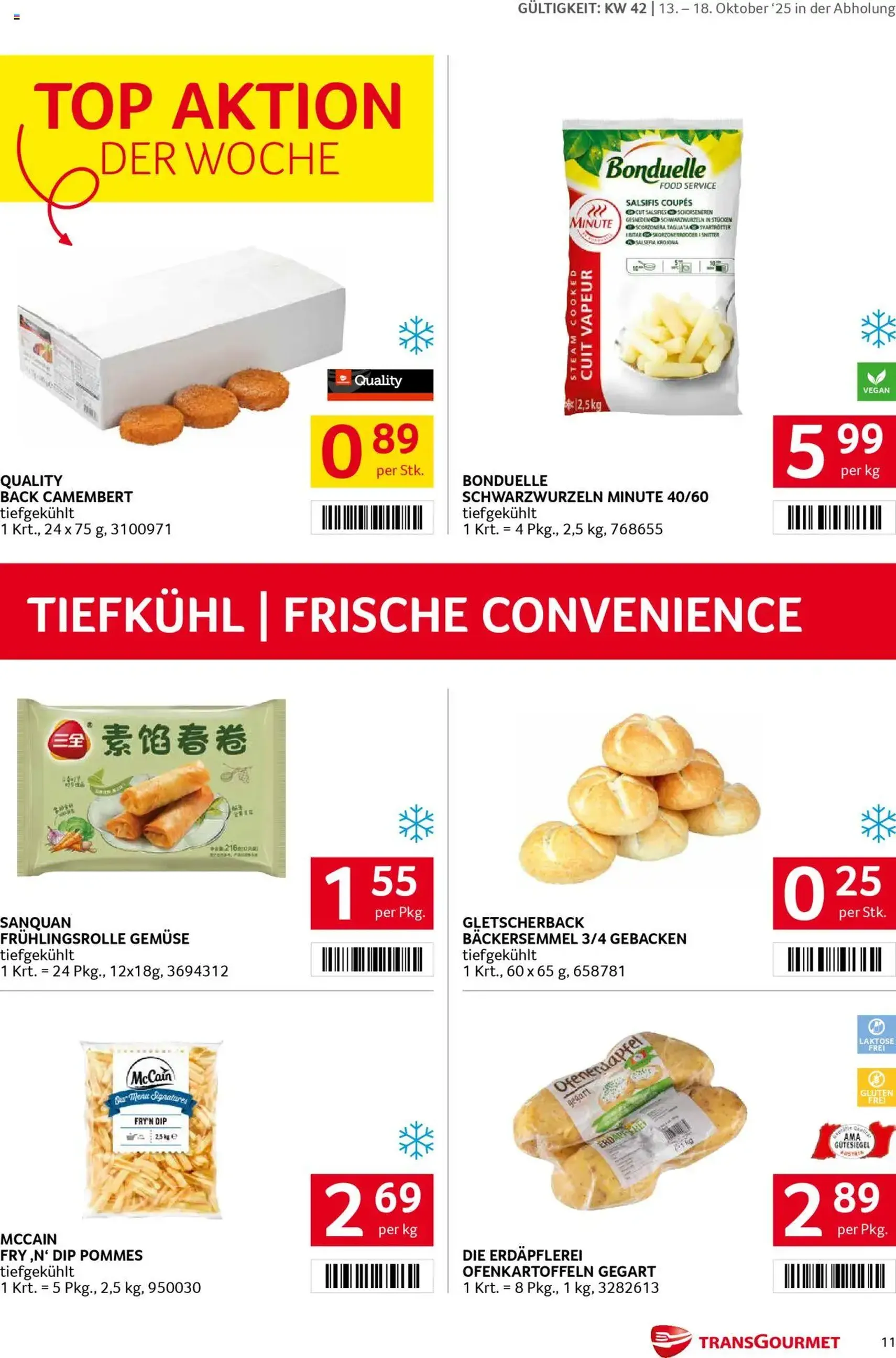 Transgourmet Flugblatt - Gültiger Prospekt ab 13.10.2025, Seite 11 von insgesamt 28