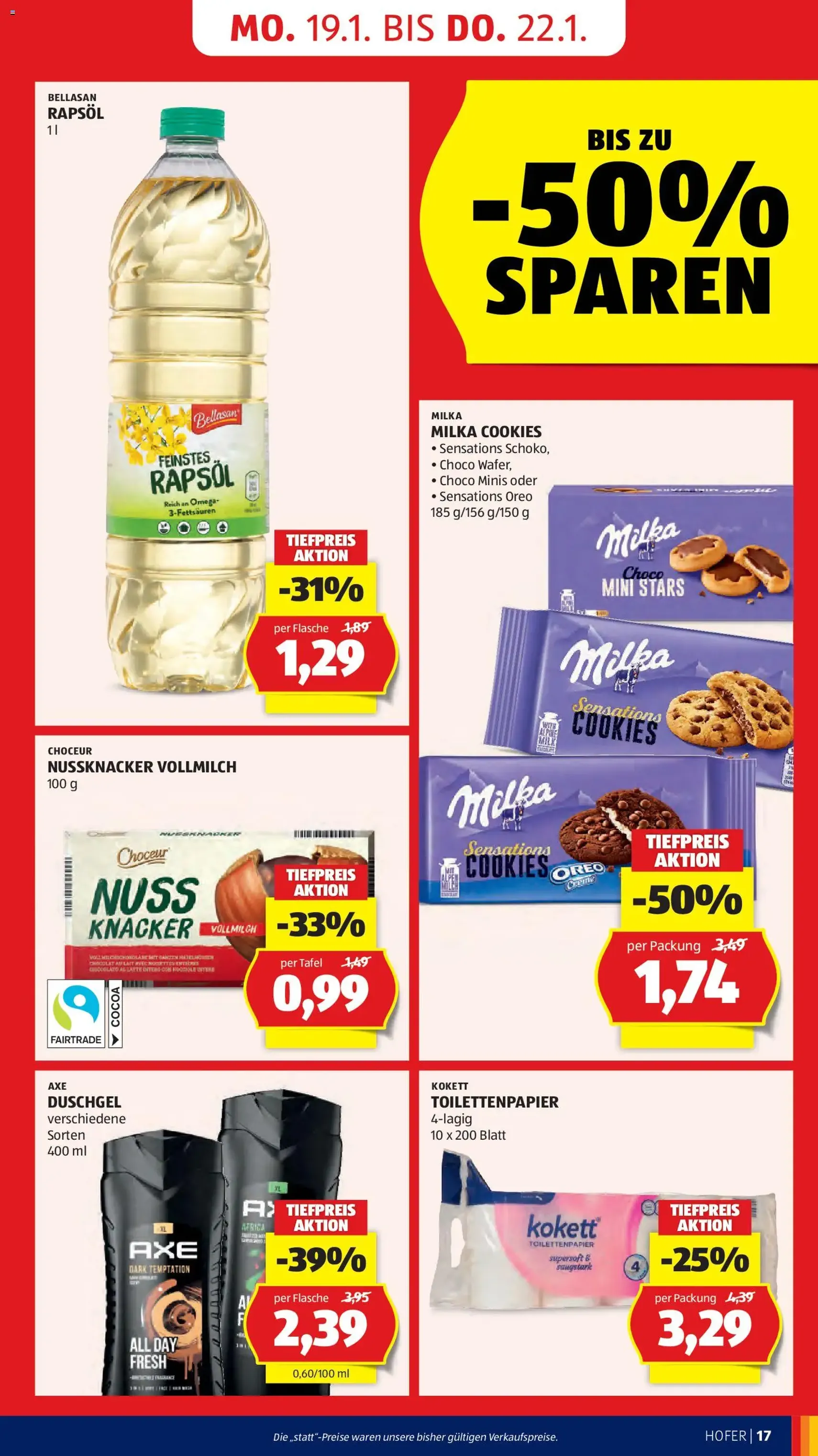 Hofer Flugblatt - Gültiger Prospekt ab 14.01.2026, Seite 19 von insgesamt 41