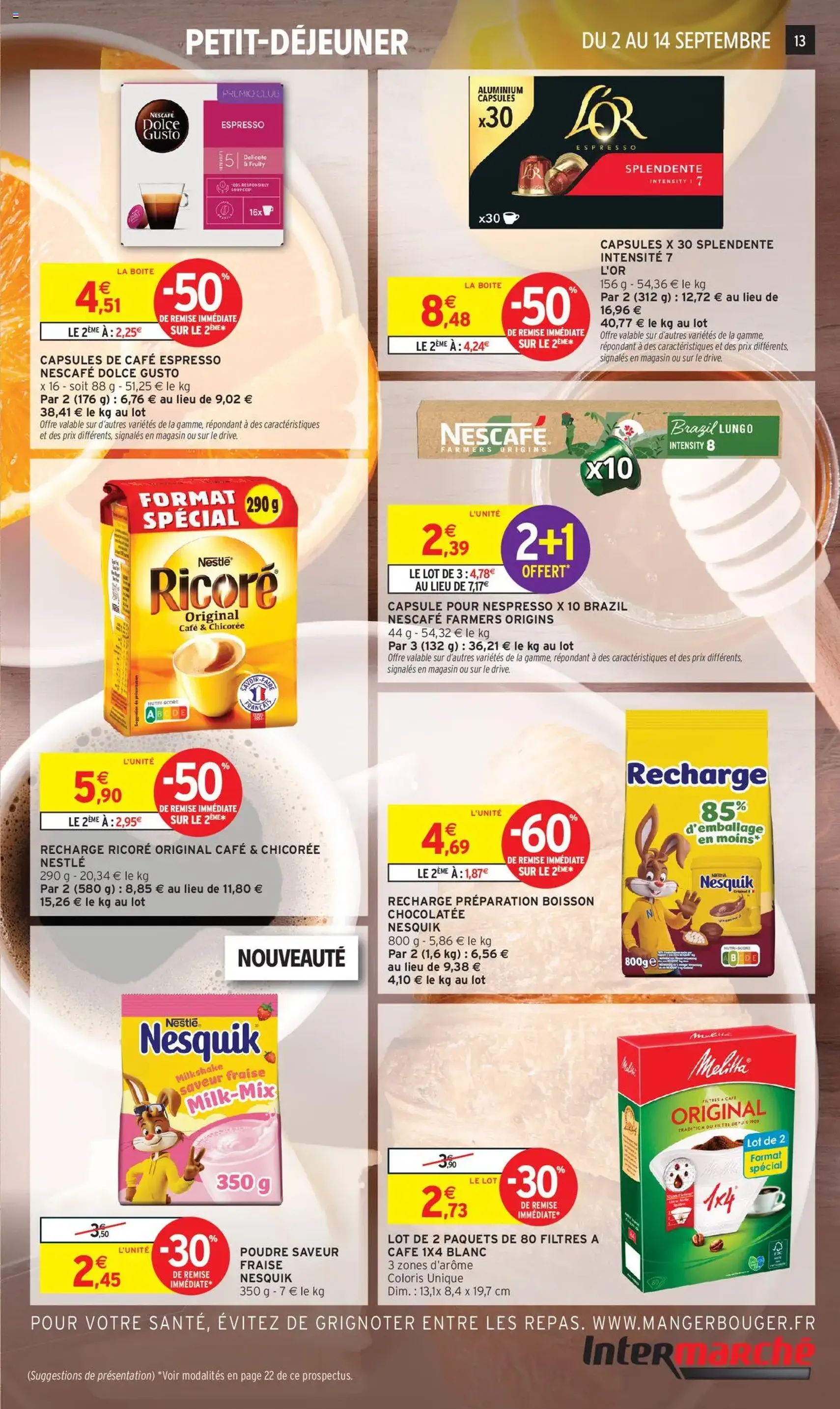 Intermarché Catalogue Découvrez nos offres spéciales rentrée | Super - brochure valable à partir du 02/09/2025, page 13 sur 32 Intermarché Catalogue Découvrez nos offres spéciales rentrée | Super - brochure valable à partir du 02/09/2025, page 13 sur 32