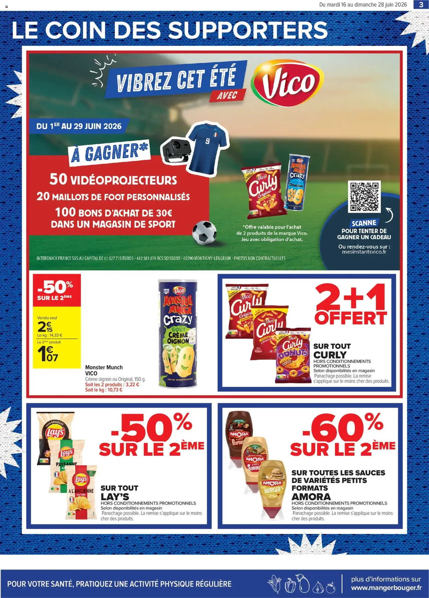 Carrefour contact Le mois des supporters - brochure valable à partir du 16/06/2026, page 3 sur 20