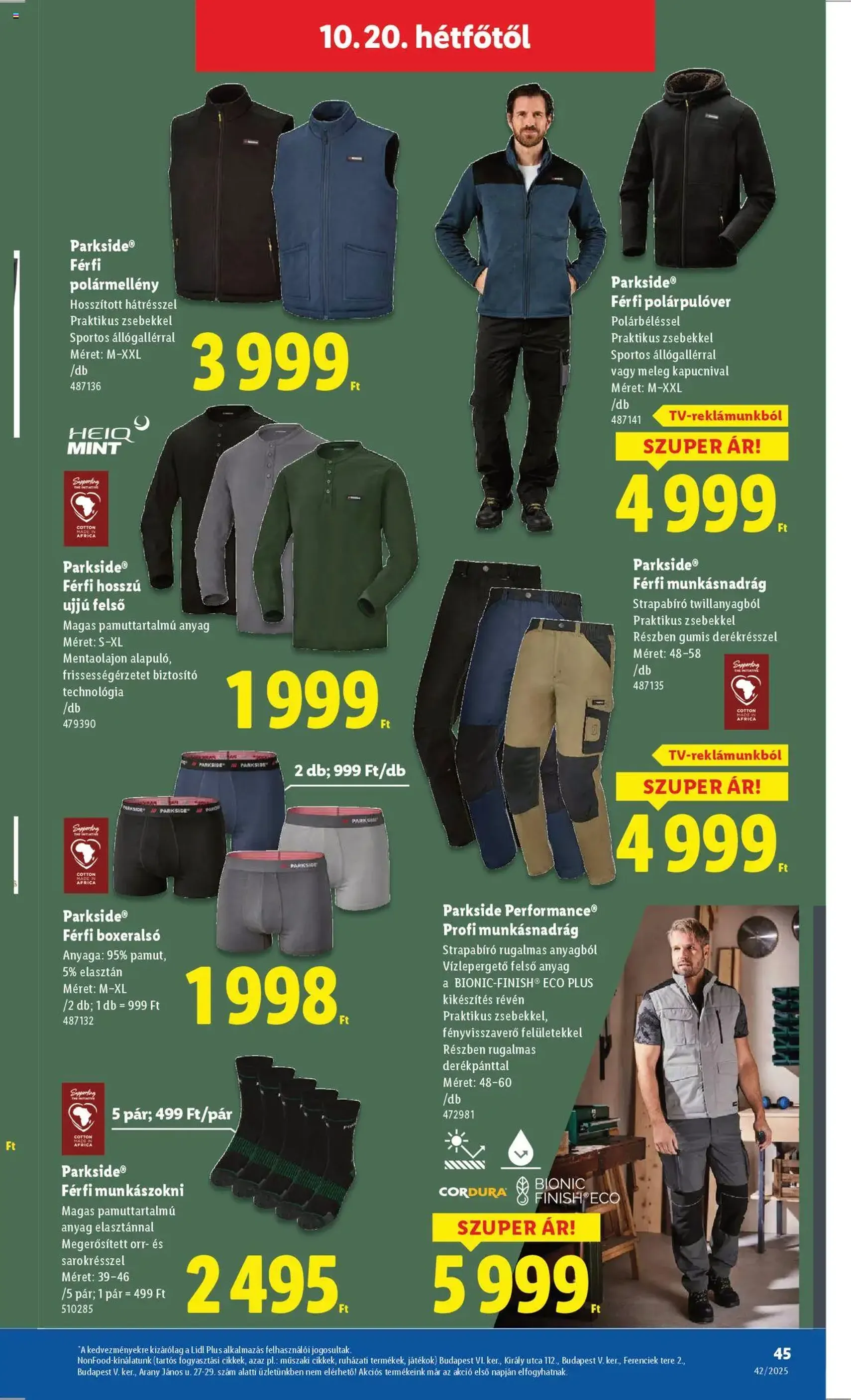 Lidl Akciós újság - 2025.10.16. érvényes szórólap 45 oldal 68 oldalból Lidl Akciós újság - 2025.10.16. érvényes szórólap 45 oldal 68 oldalból