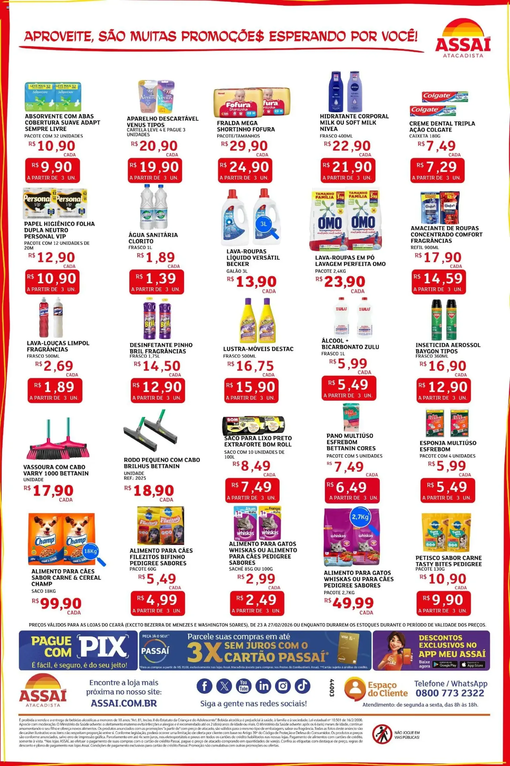 Encarte Assaí Atacadista - folheto válido a partir de 23/02/2026 página 4 de 4