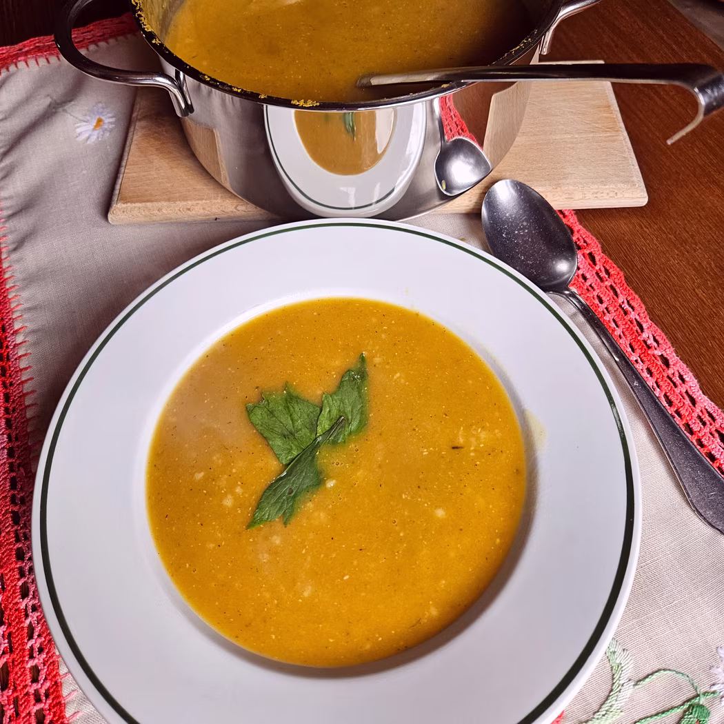Zuppa veloce di lenticchie rosse