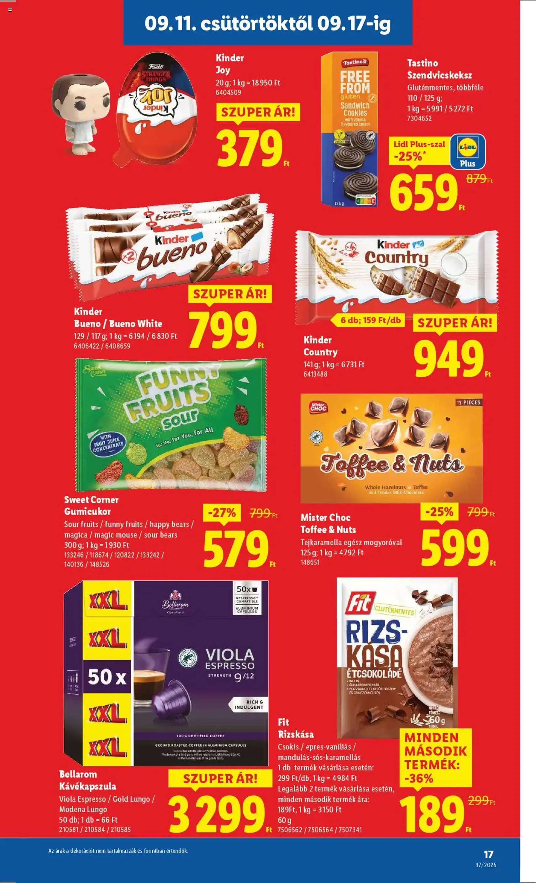 Lidl Akciós újság - 2025.09.11. érvényes szórólap 17 oldal 66 oldalból Lidl Akciós újság - 2025.09.11. érvényes szórólap 17 oldal 66 oldalból