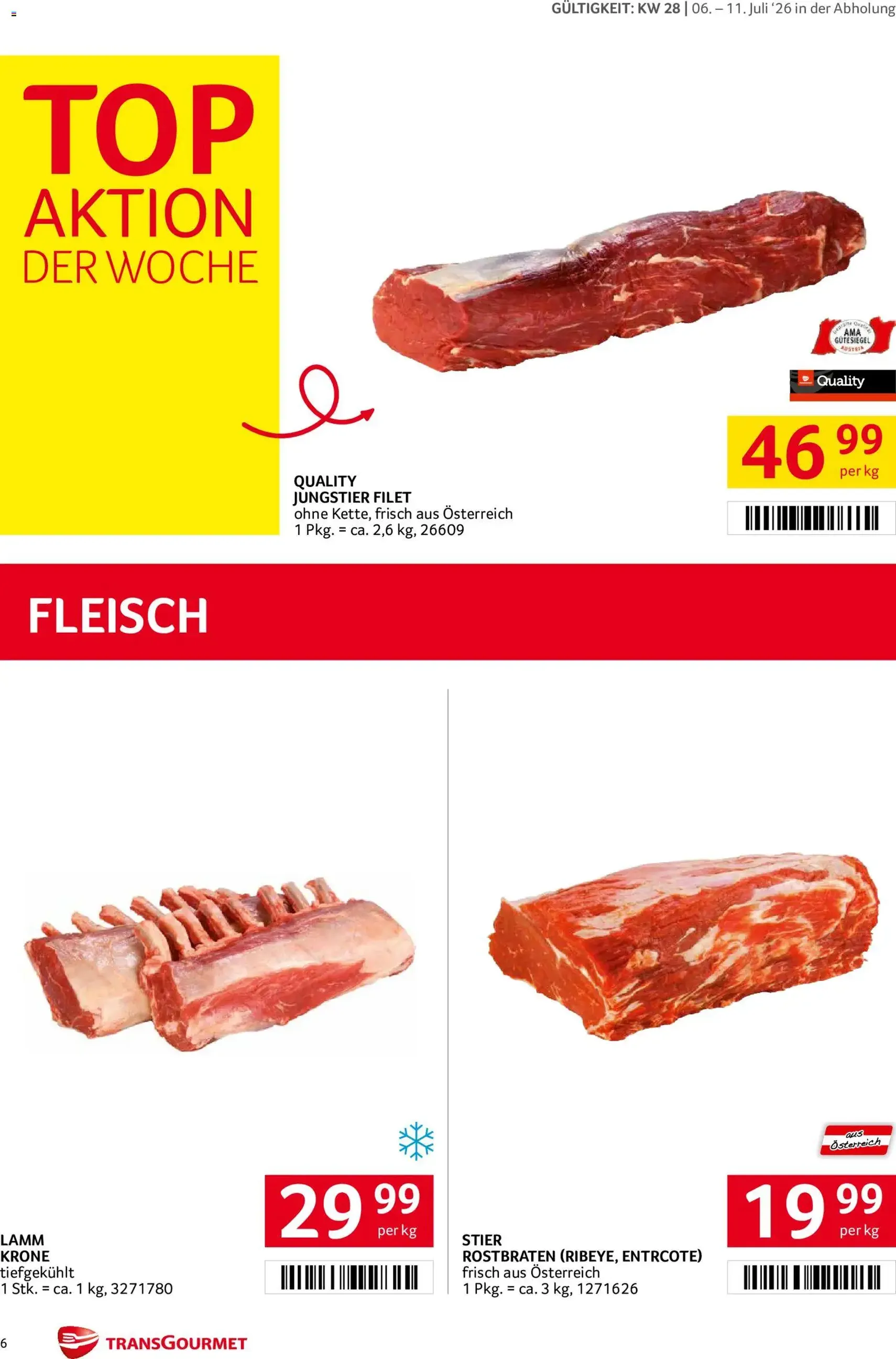 Transgourmet Flugblatt - Gültiger Prospekt ab 06.07.2026, Seite 6 von insgesamt 28