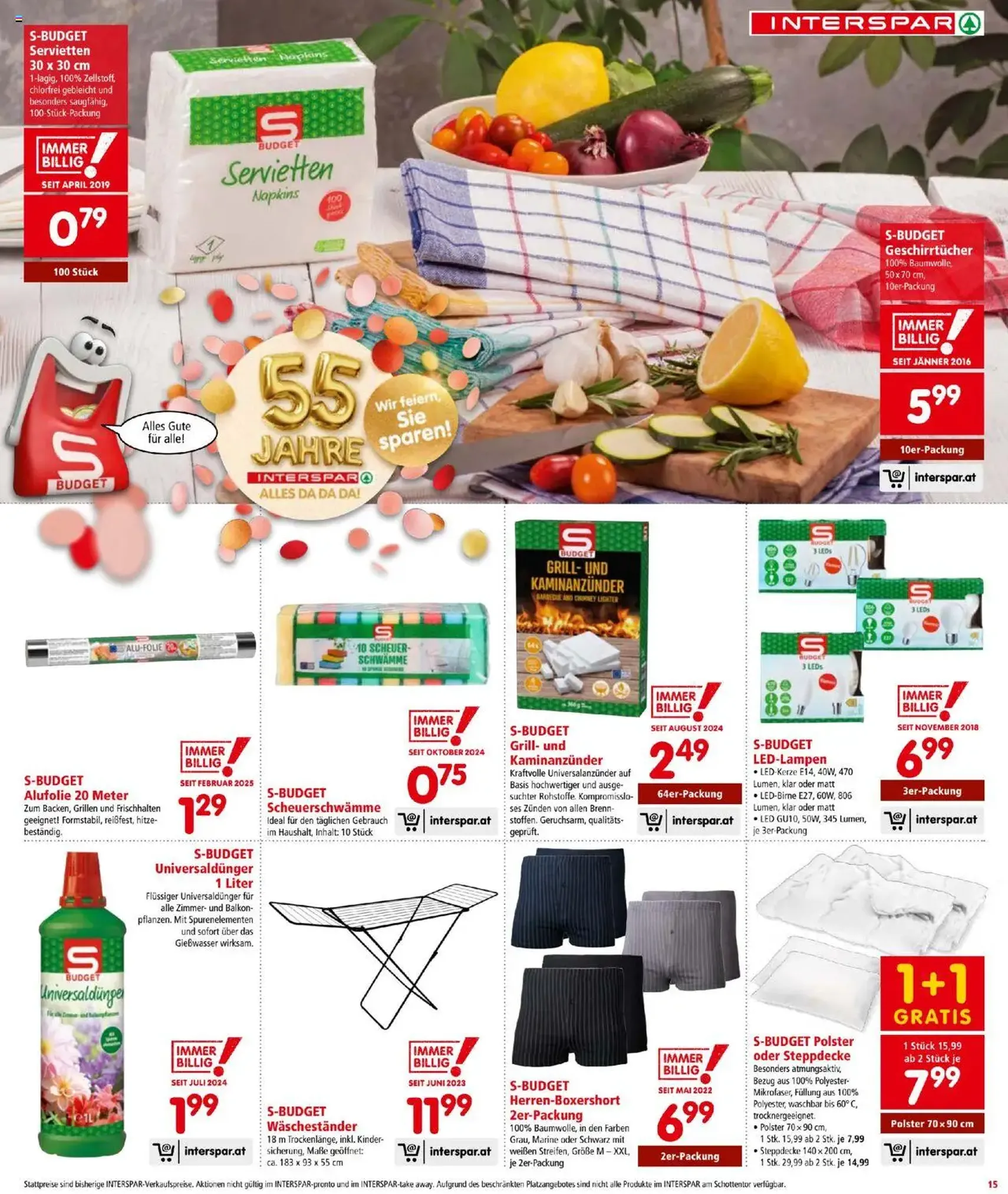 Interspar Flugblatt - Gültiger Prospekt ab 31.07.2025, Seite 15 von insgesamt 20