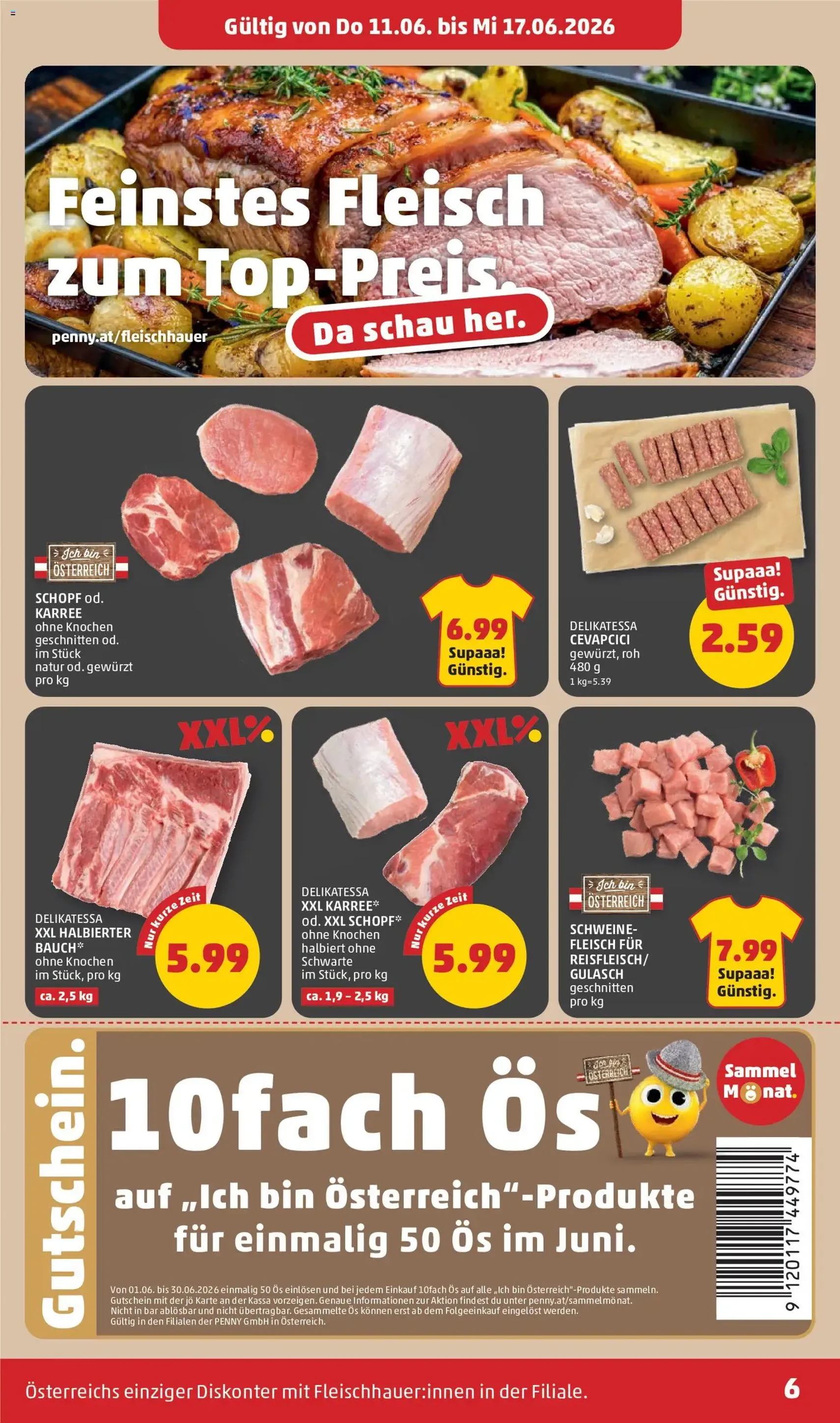 Penny Markt - Flugblatt - Gültiger Prospekt ab 11.06.2026, Seite 6 von insgesamt 32