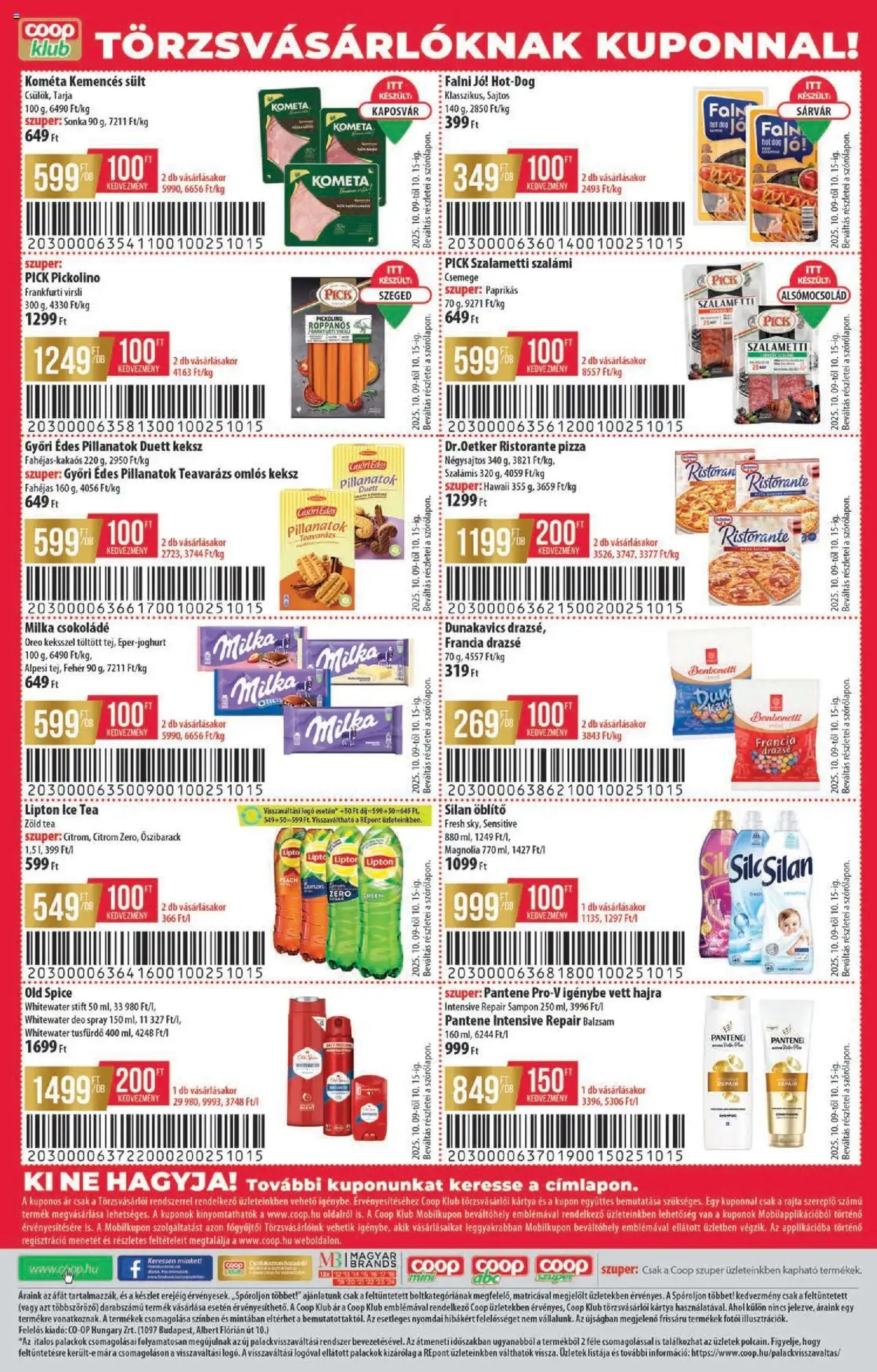 COOP Akciós újság - 2025.10.09. érvényes szórólap 8 oldal 8 oldalból