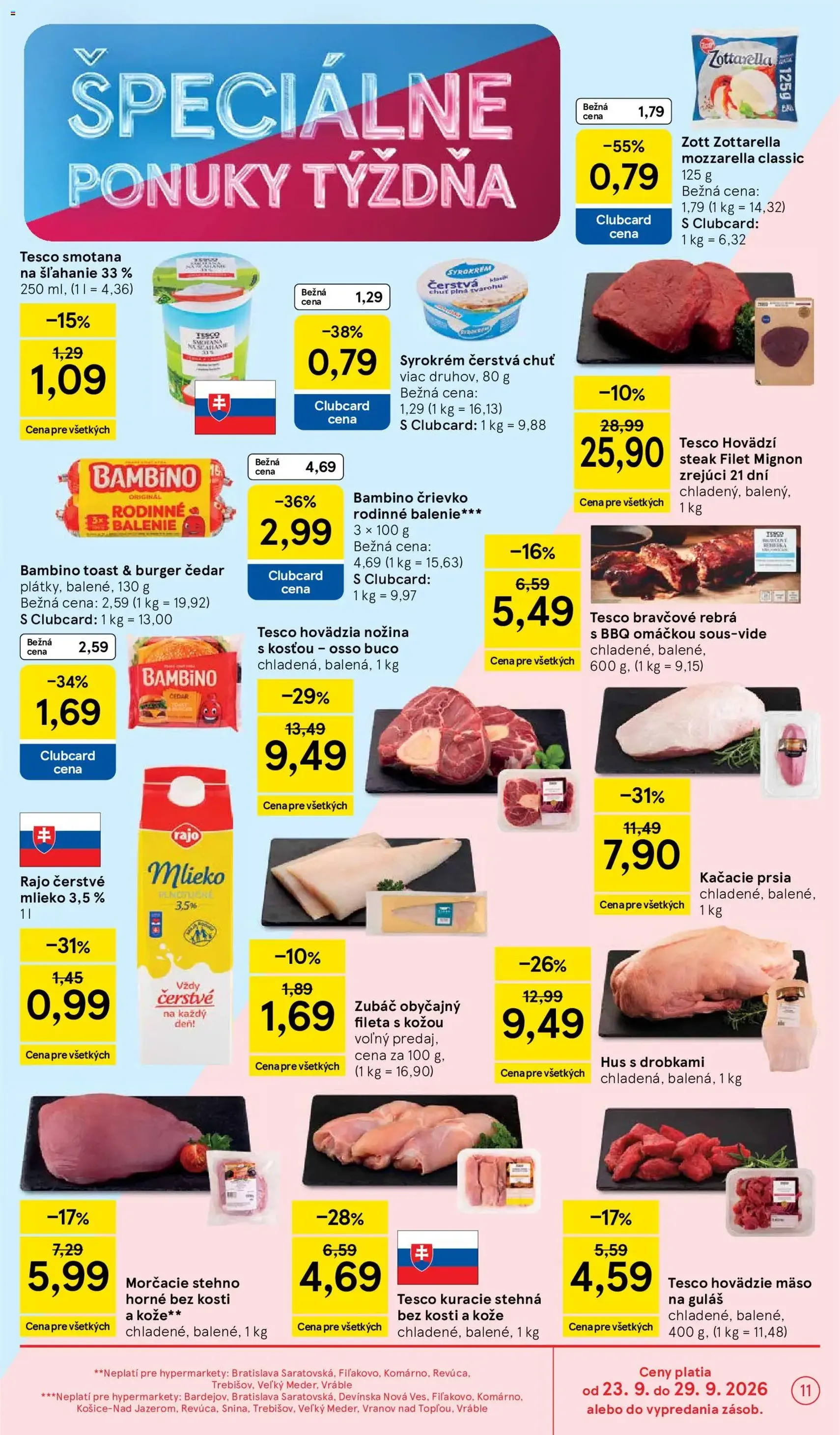Tesco Hypermarket - leták - platný leták od 23.09.2026 strana 11 z 48