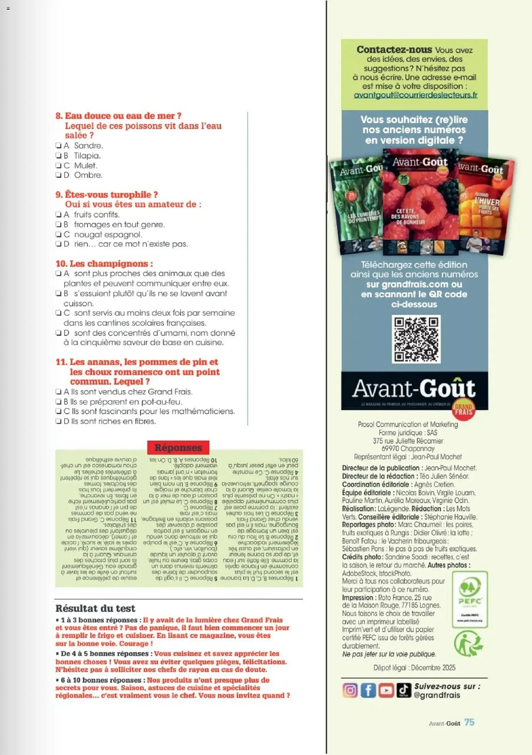 Grand Frais catalogue - brochure valable à partir du 01/12/2025, page 75 sur 76