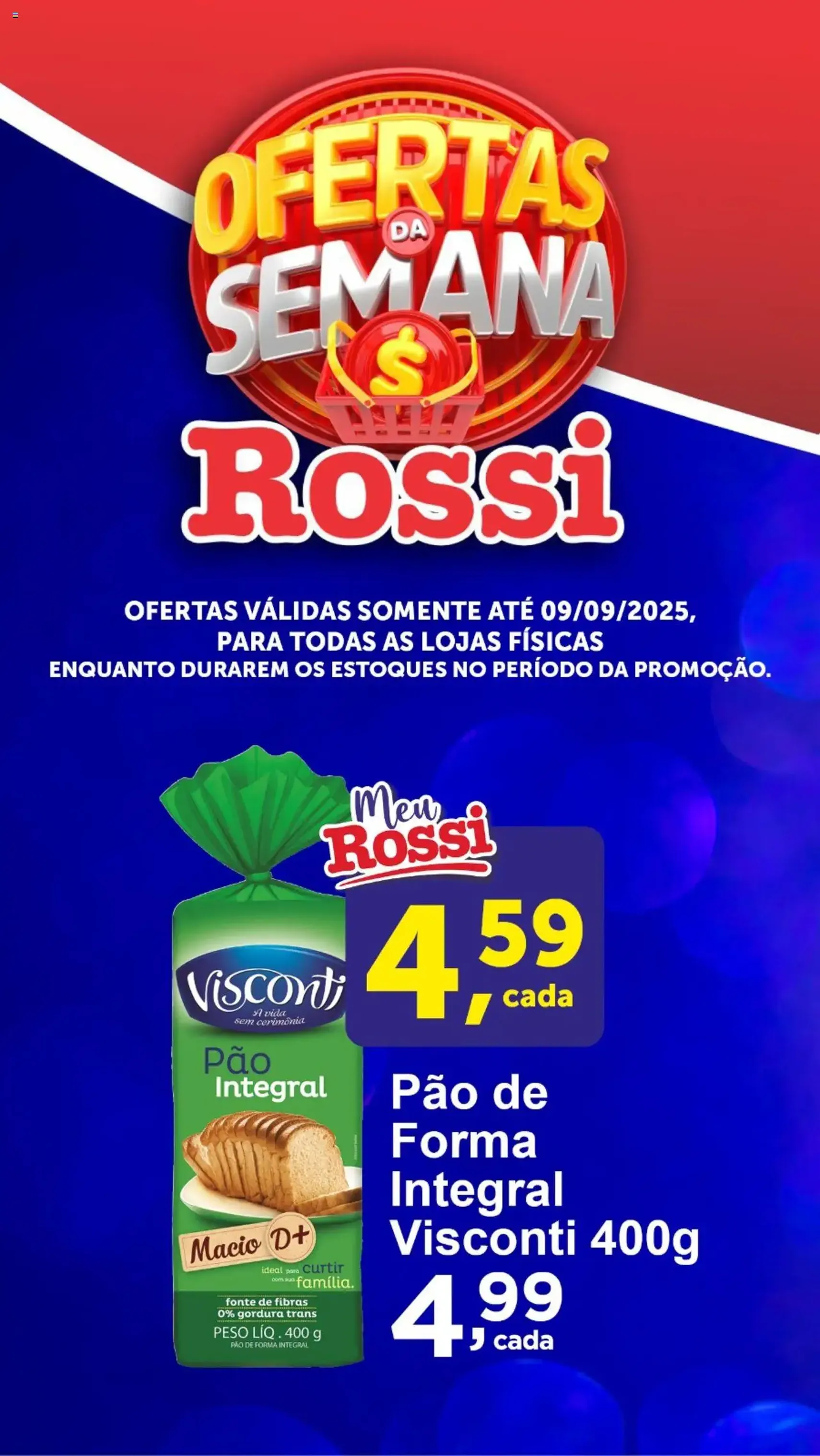 Rossi Supermercados - Ofertas da semana - folheto válido a partir de 04/09/2025 página 1 de 4